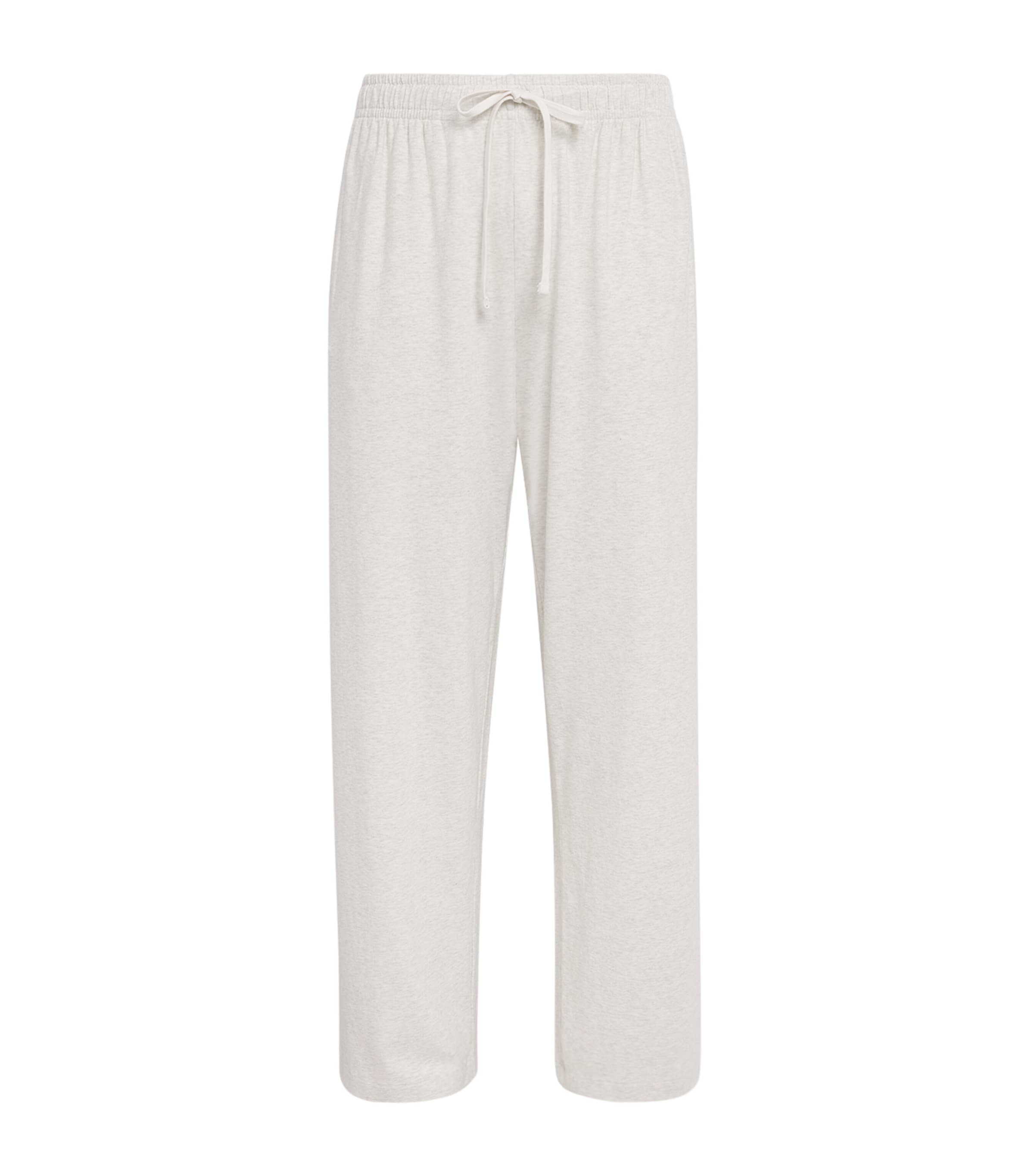 Skims Mens Cotton Relaxed Sweatpants Chalk Heather