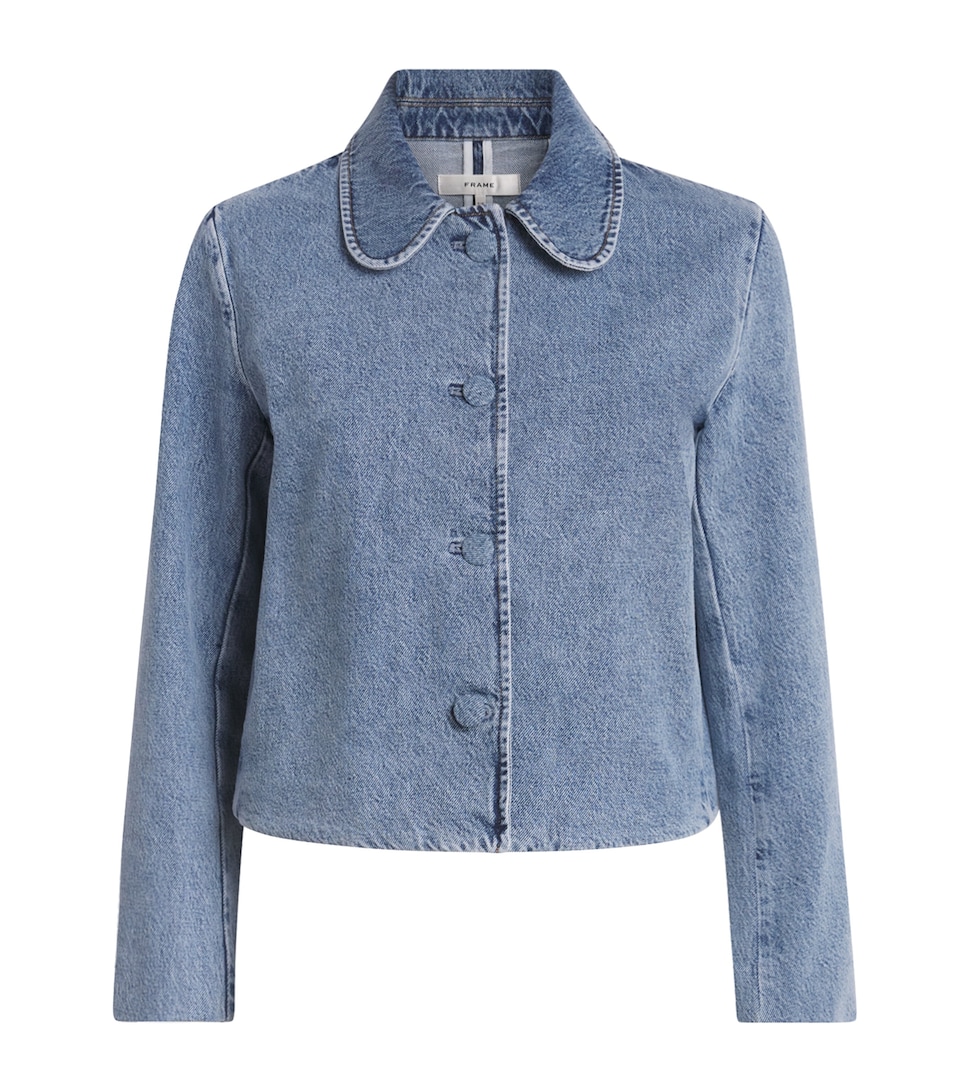 FRAME Womens The Palm Denim Jacket Water