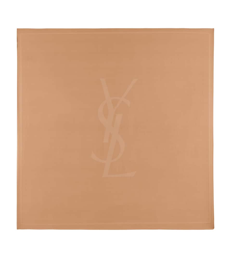 Saint Laurent Silk Cassandre Scarf