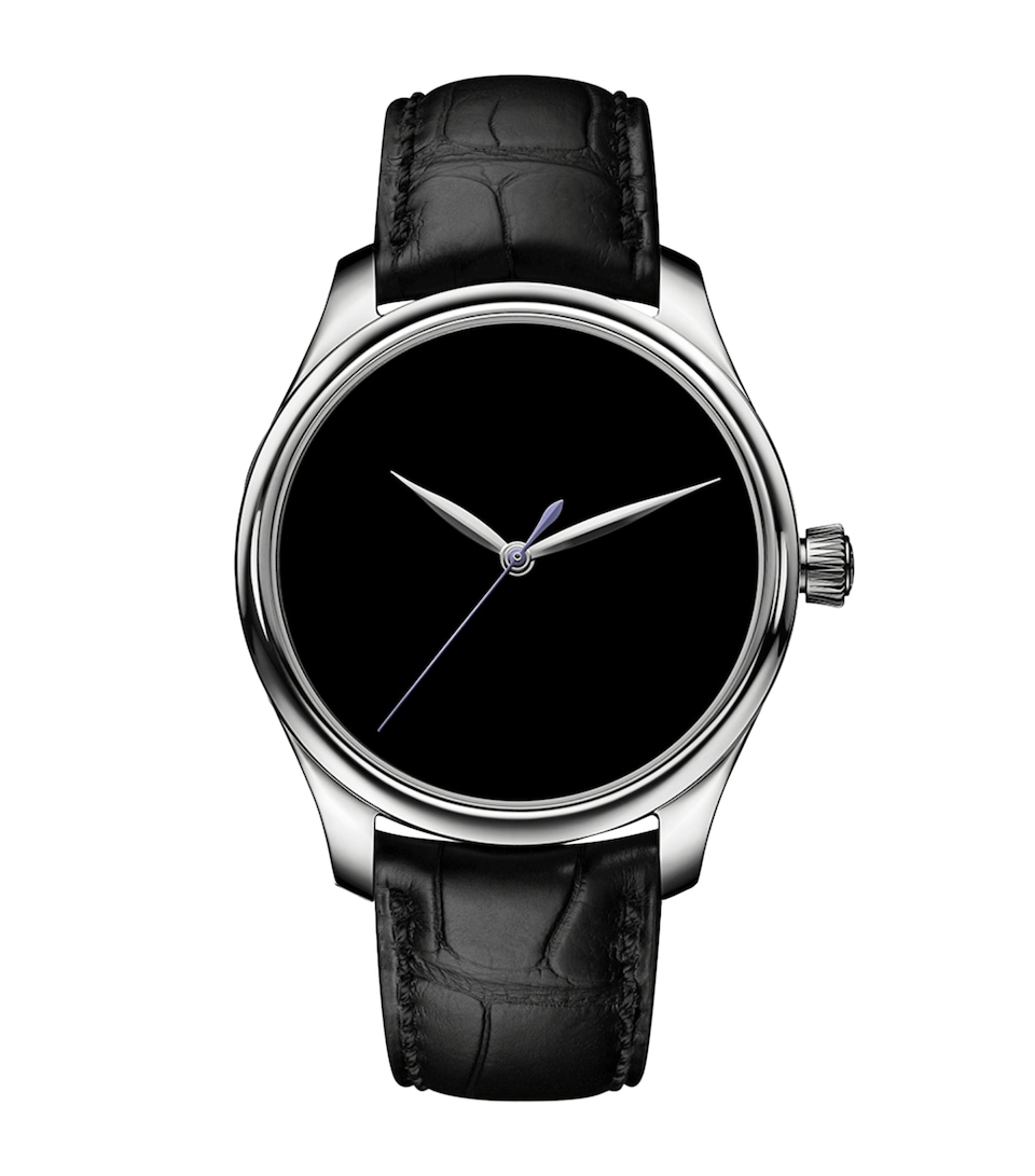 H. Moser & Cie Stainless Steel Endeavour Centre Seconds Concept Vantablack Watch 40mm Black