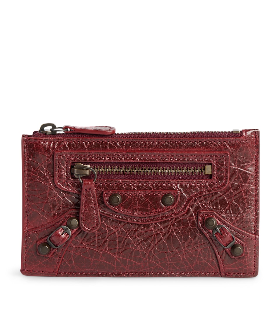 Balenciaga Crinkled Lambskin Le City Card Holder