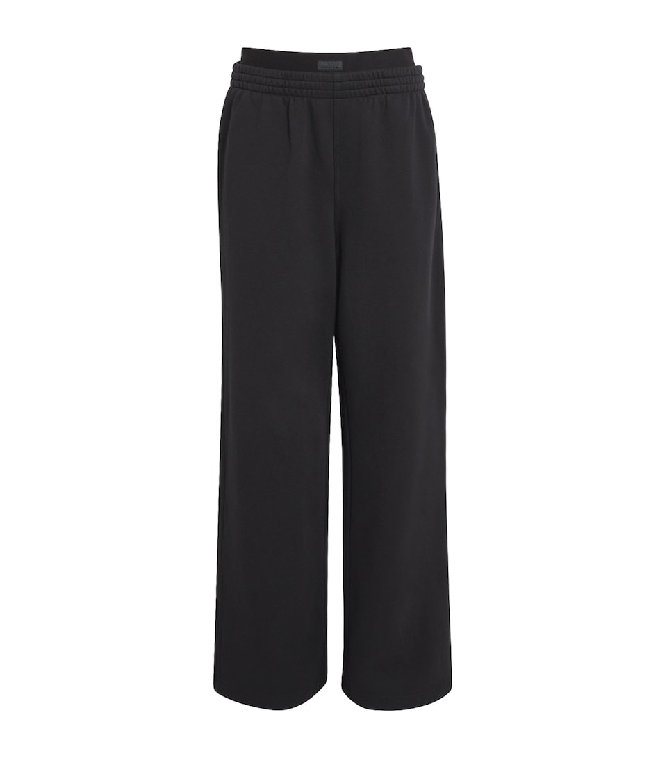 Cotton-Blend Double-Waistband Sweatpants