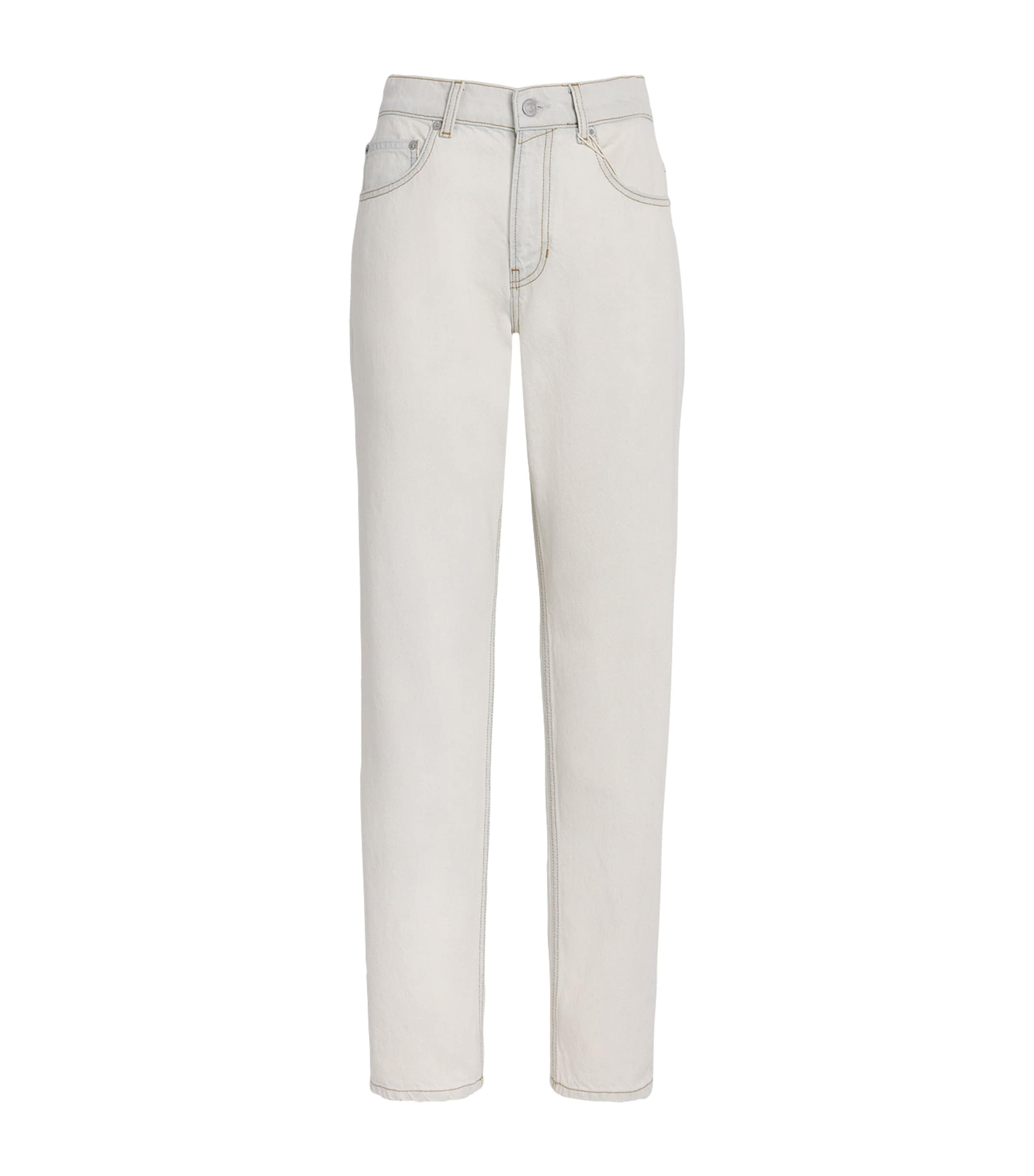 Guest In Residence Womens Everyday Mid-Rise Straight Jeans Aspen