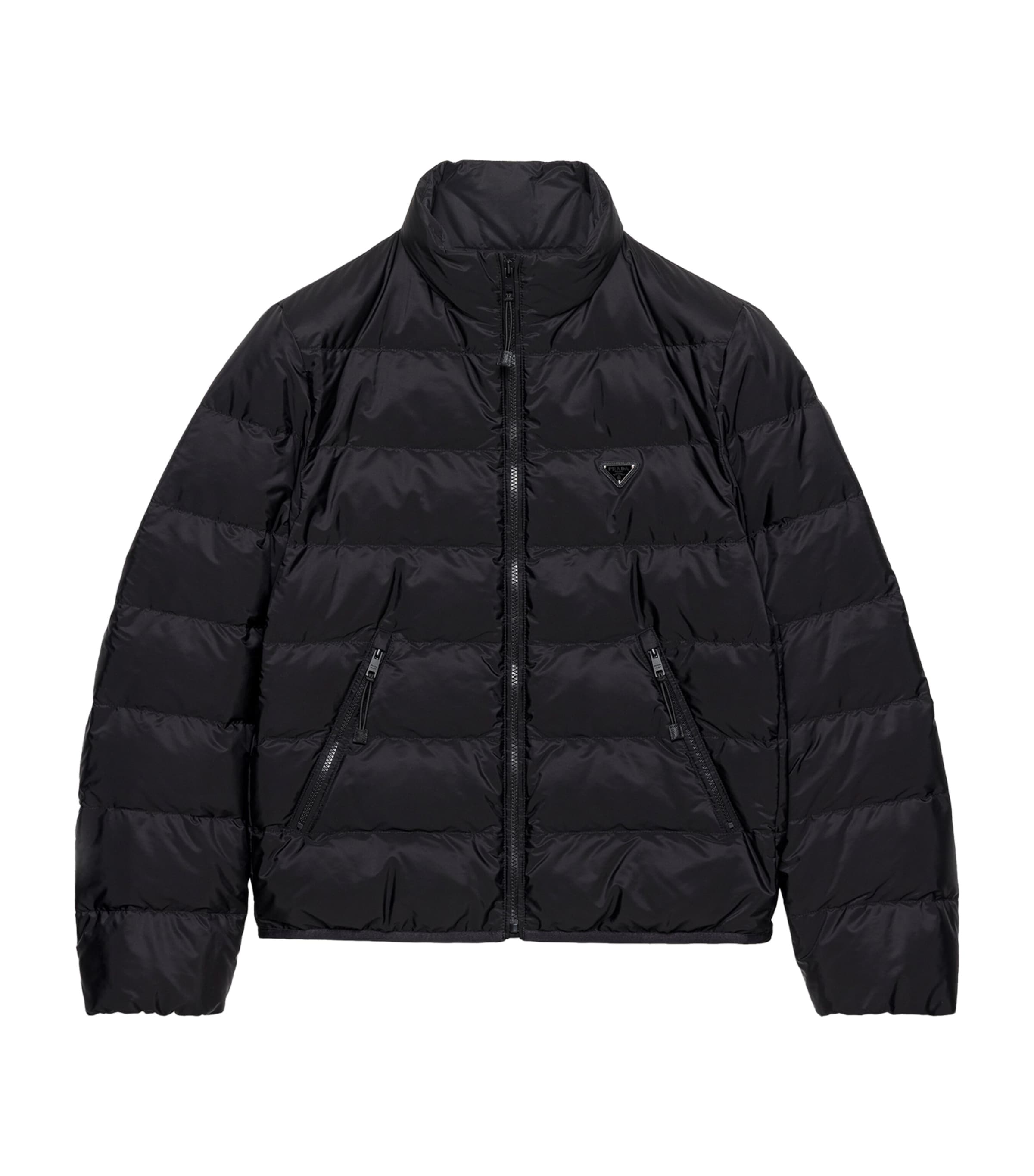 Prada Mens Re-Nylon Puffer Jacket Black