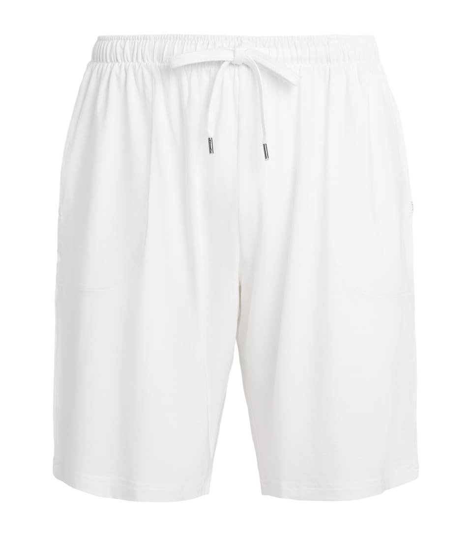 Derek Rose Mens Micromodal Basel Sweatshorts Whi