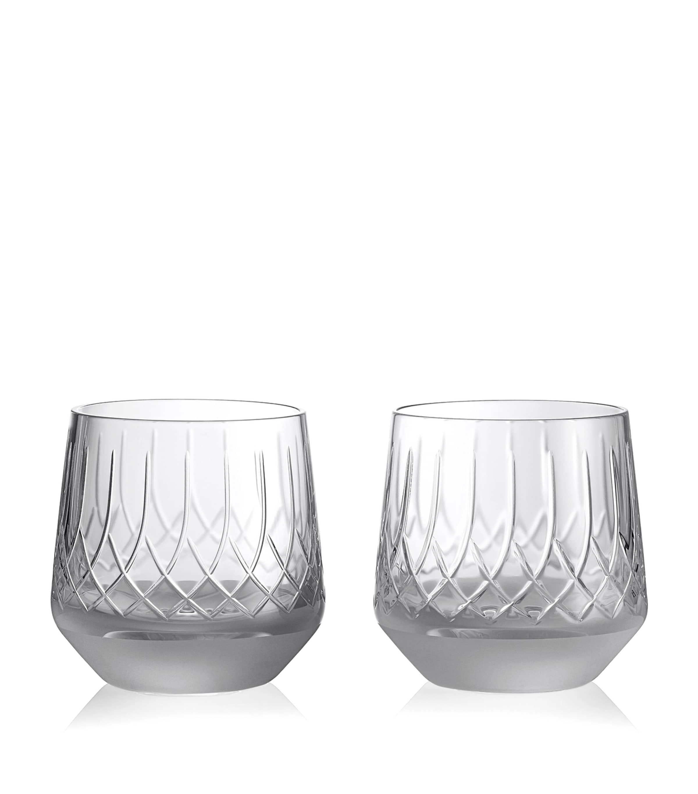 Set of 2 Crystal Lismore Arcus Tumblers (345ml)