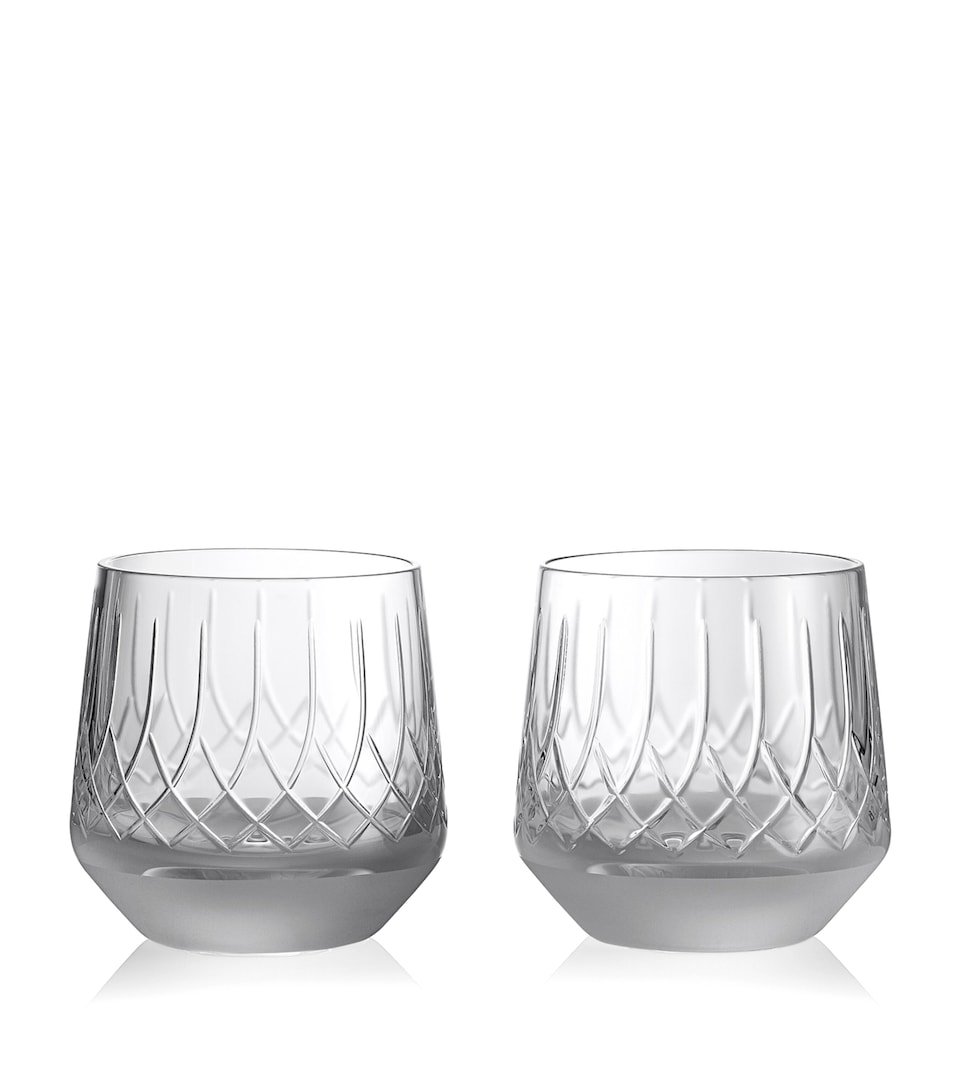 Set of 2 Crystal Lismore Arcus Tumblers (345ml)