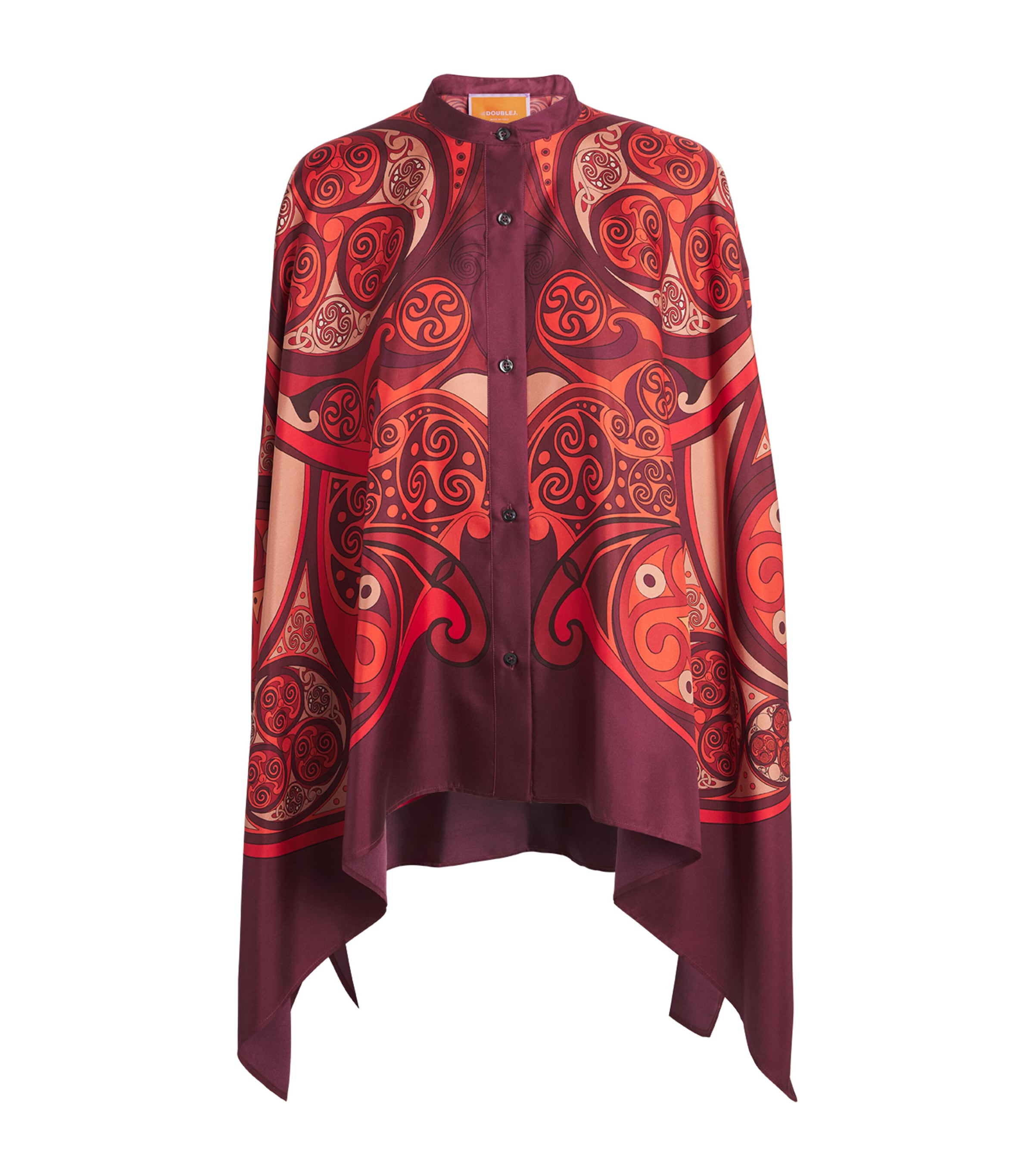 La Doublej Womens Silk Foulard Blouse Alchemy Placee