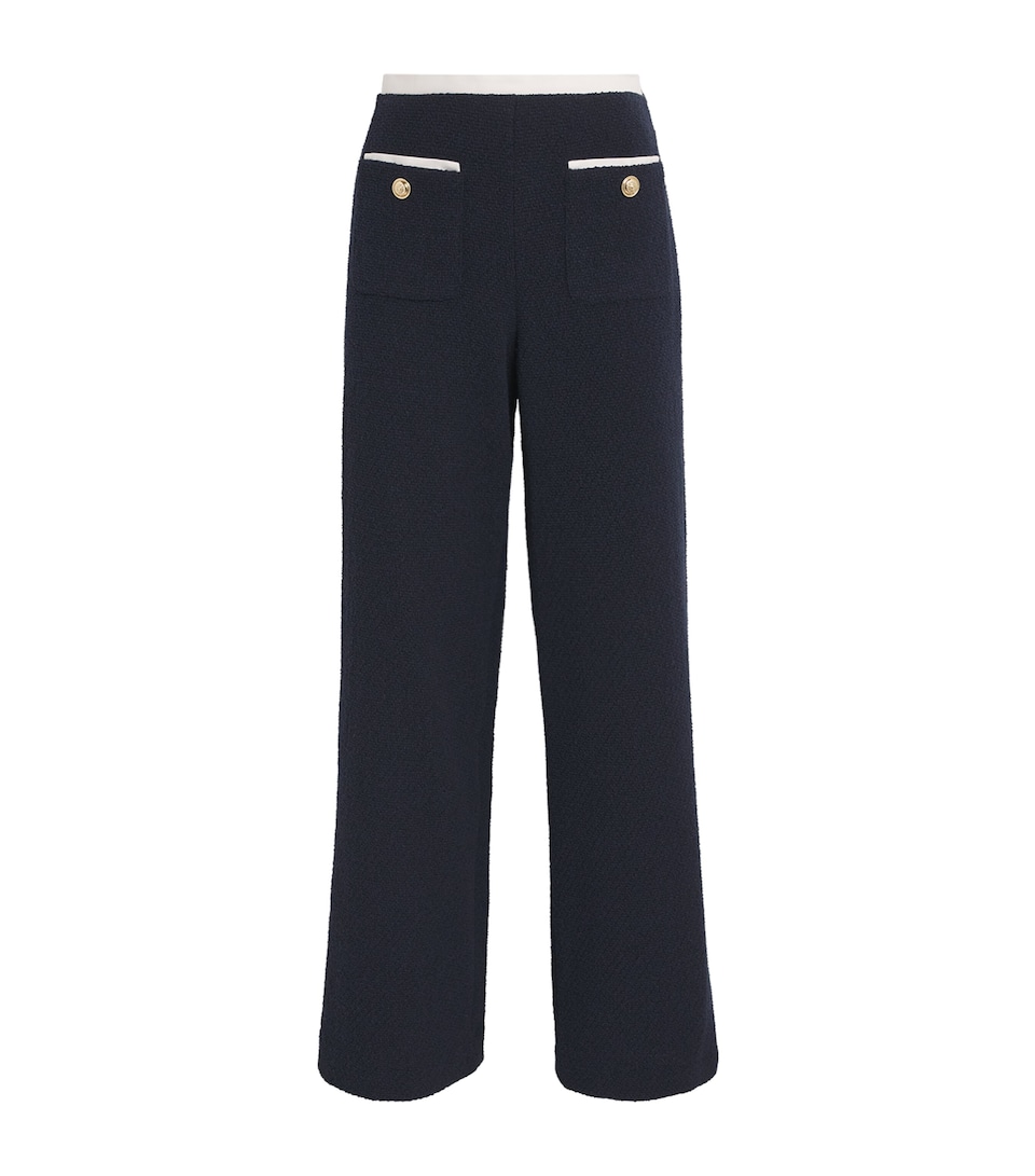 Contrast-Trim Elasticated Trousers
