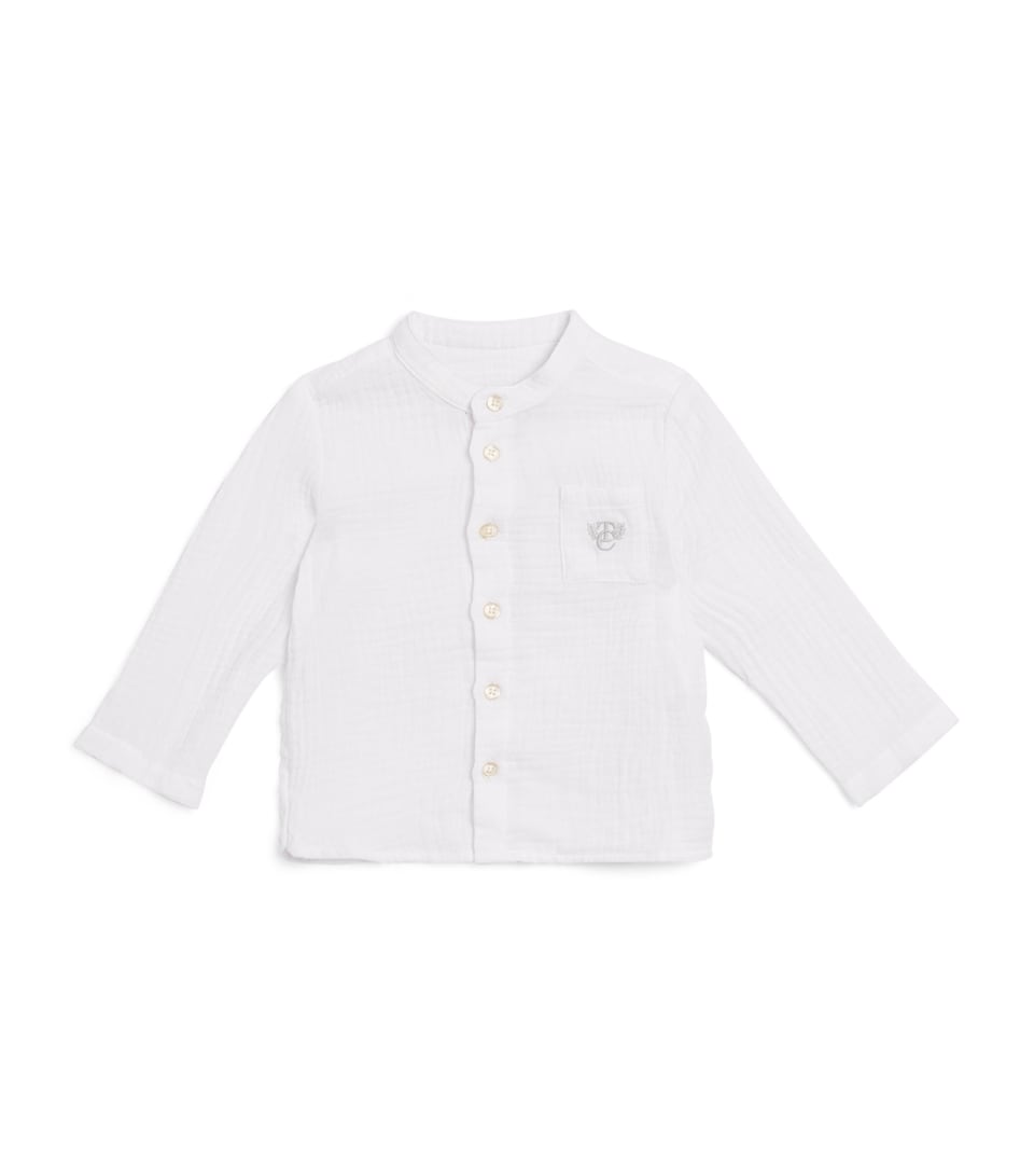 Cotton Embroidered Logo Shirt (3-36 Months)