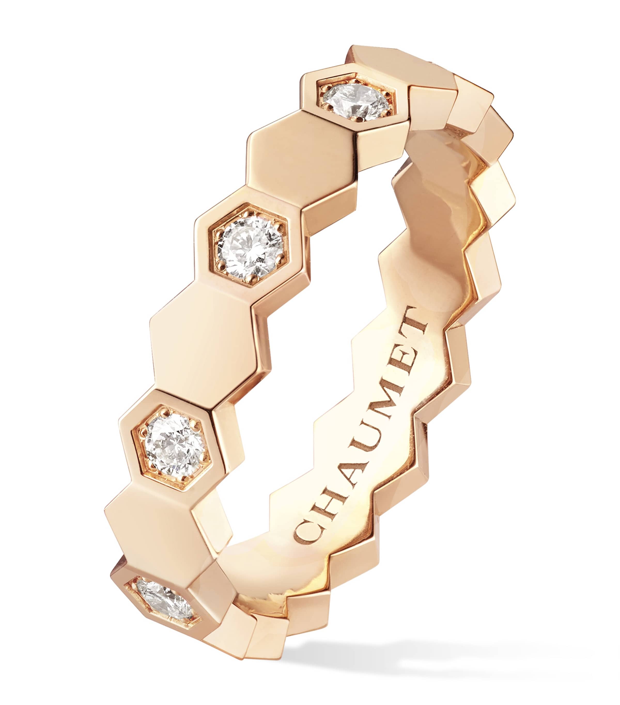 Chaumet Rose Gold and Diamond Bee de Chaumet Ring Pink Gold