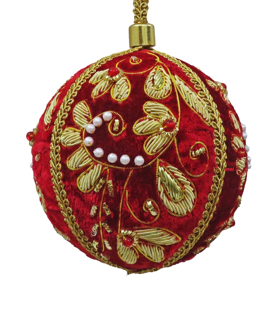 Velvet Embellished Bauble