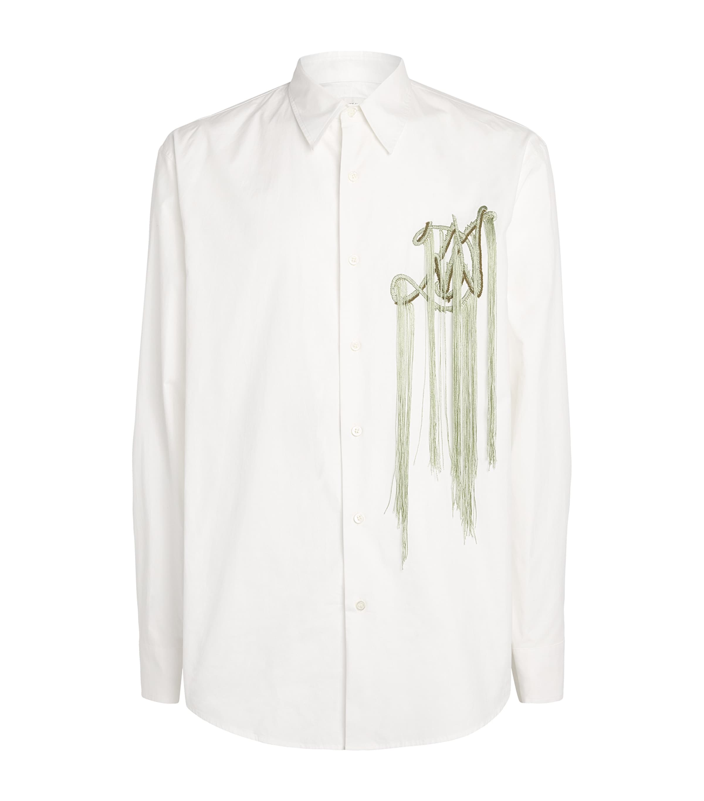 DRIES VAN NOTEN Mens Cotton Embroidered Shirt