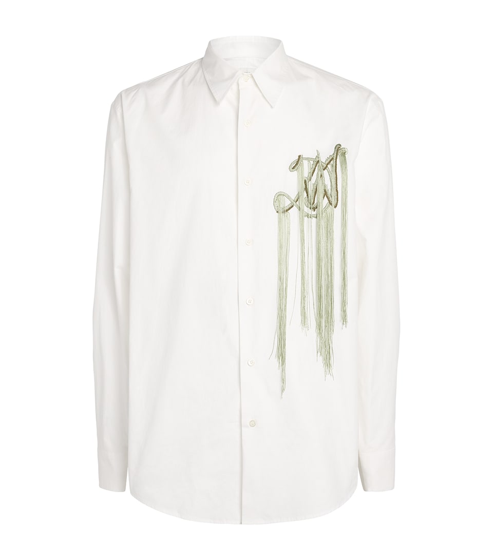 DRIES VAN NOTEN Mens Cotton Embroidered Shirt