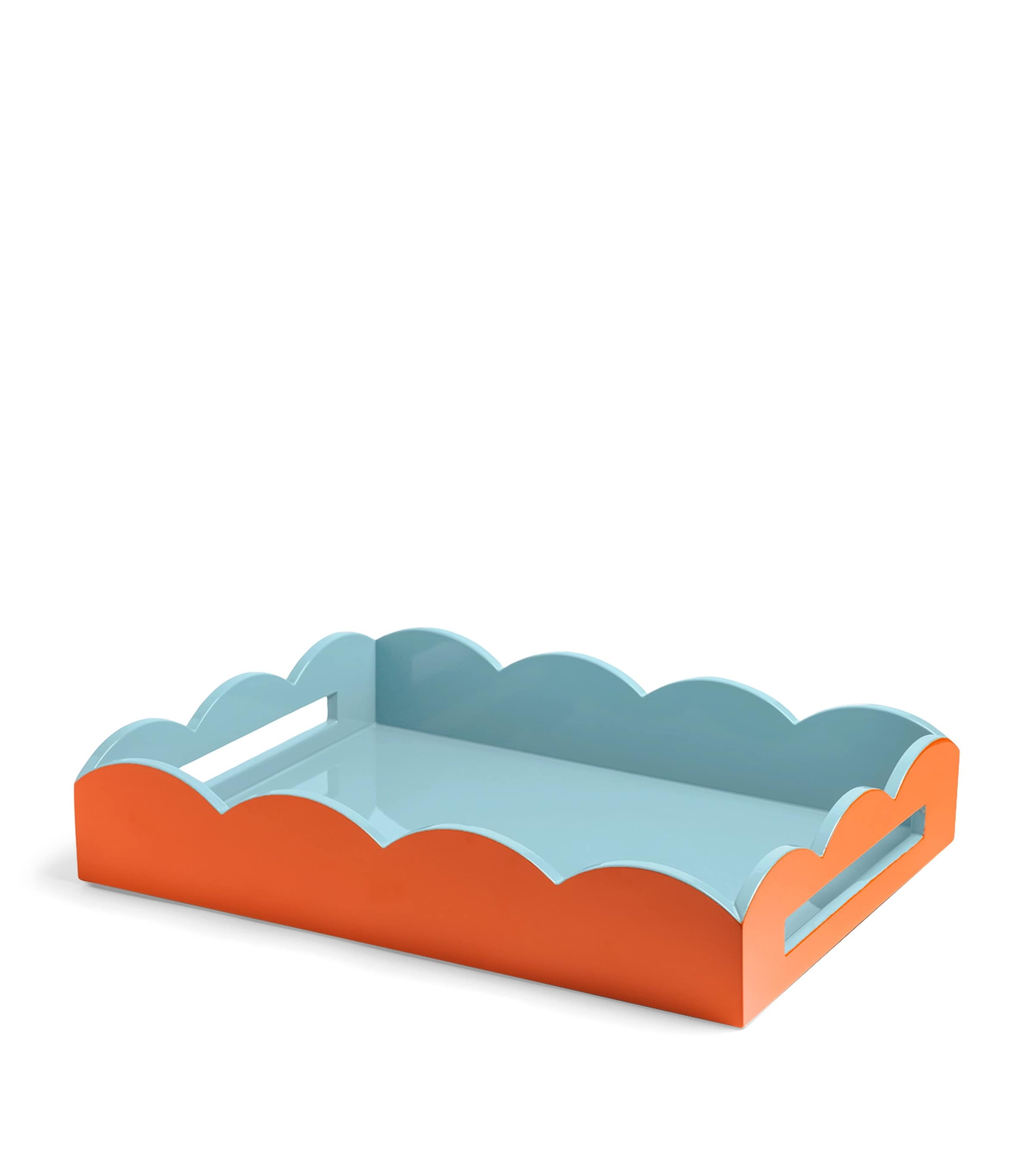 Addison Ross Lacquered SheerLuxe Ottoman Tray (33cm x 44cm) Orange
