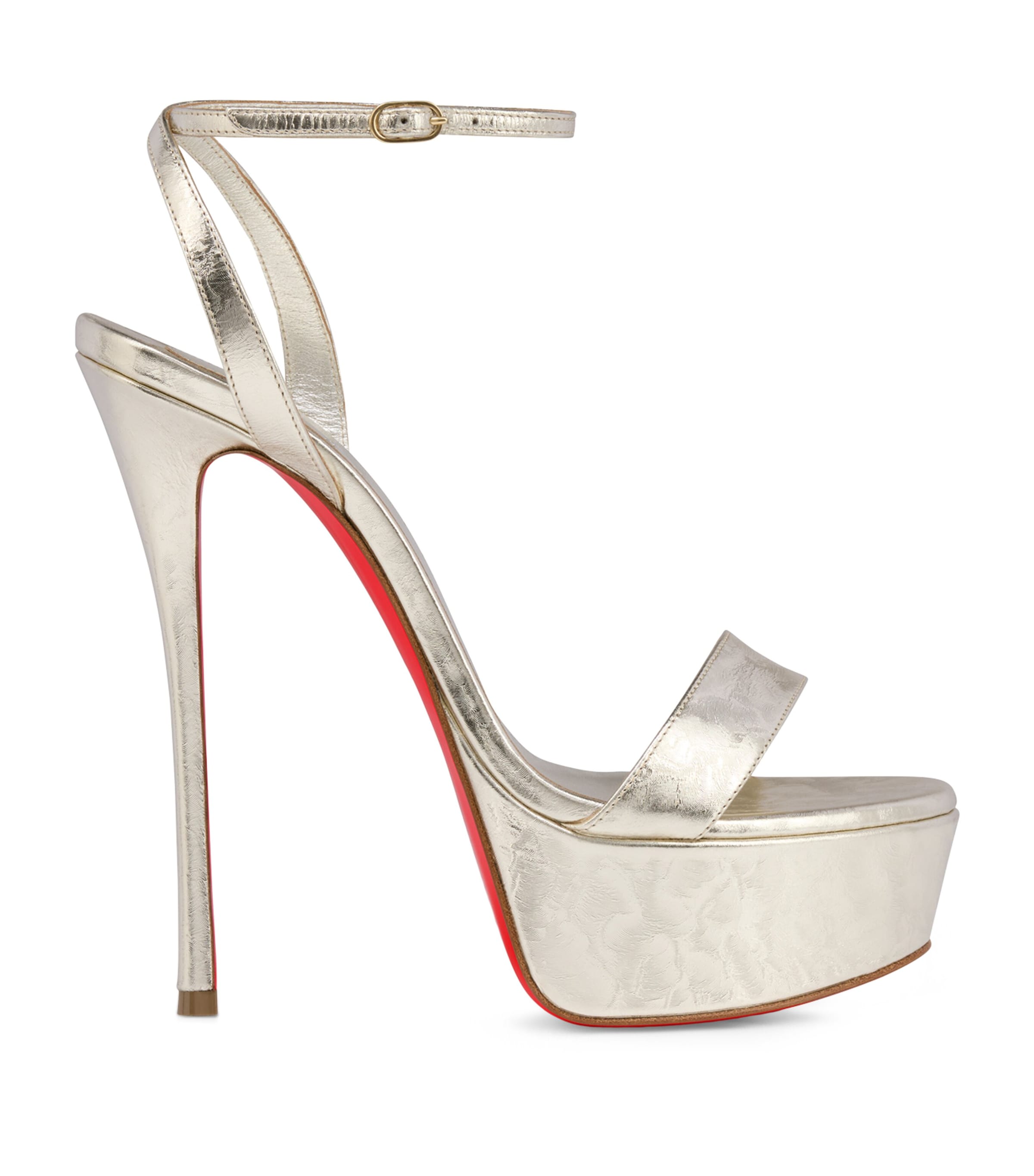 Christian Louboutin Loubi Queen Alta Wave Leather Sandals 150