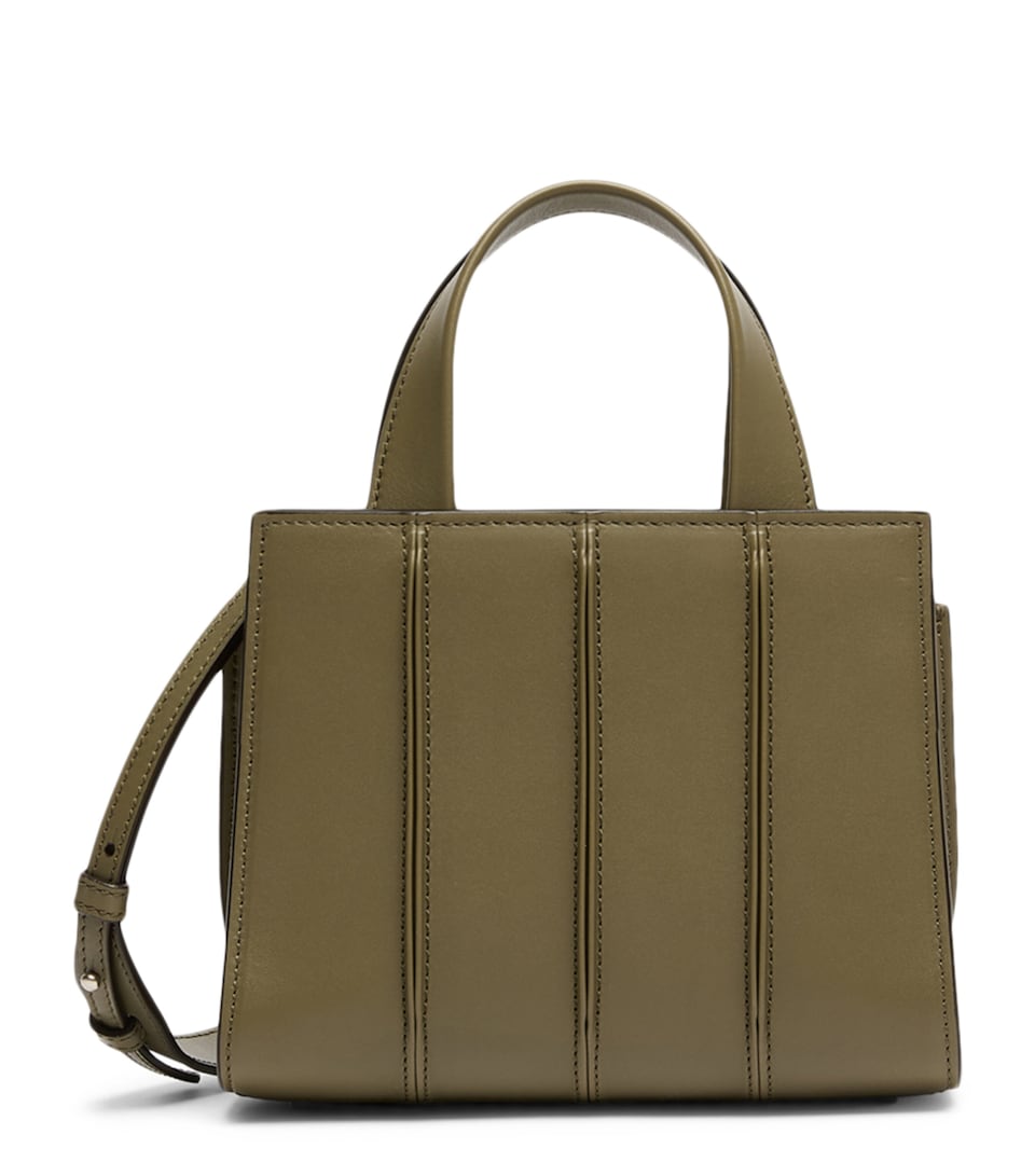 Max Mara Micro Whitney Top-Handle Bag Olive Green