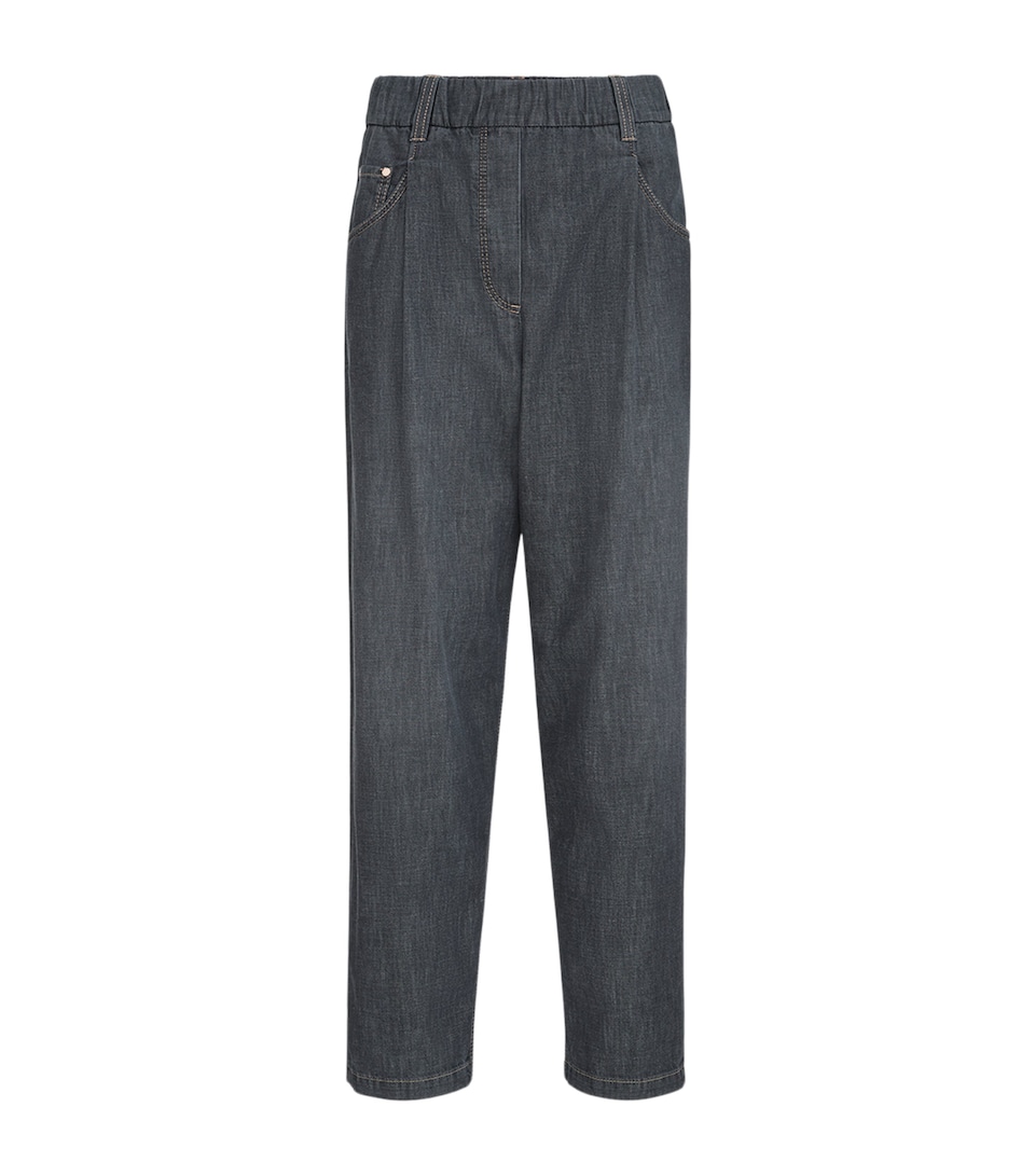 Denim Straight Trousers