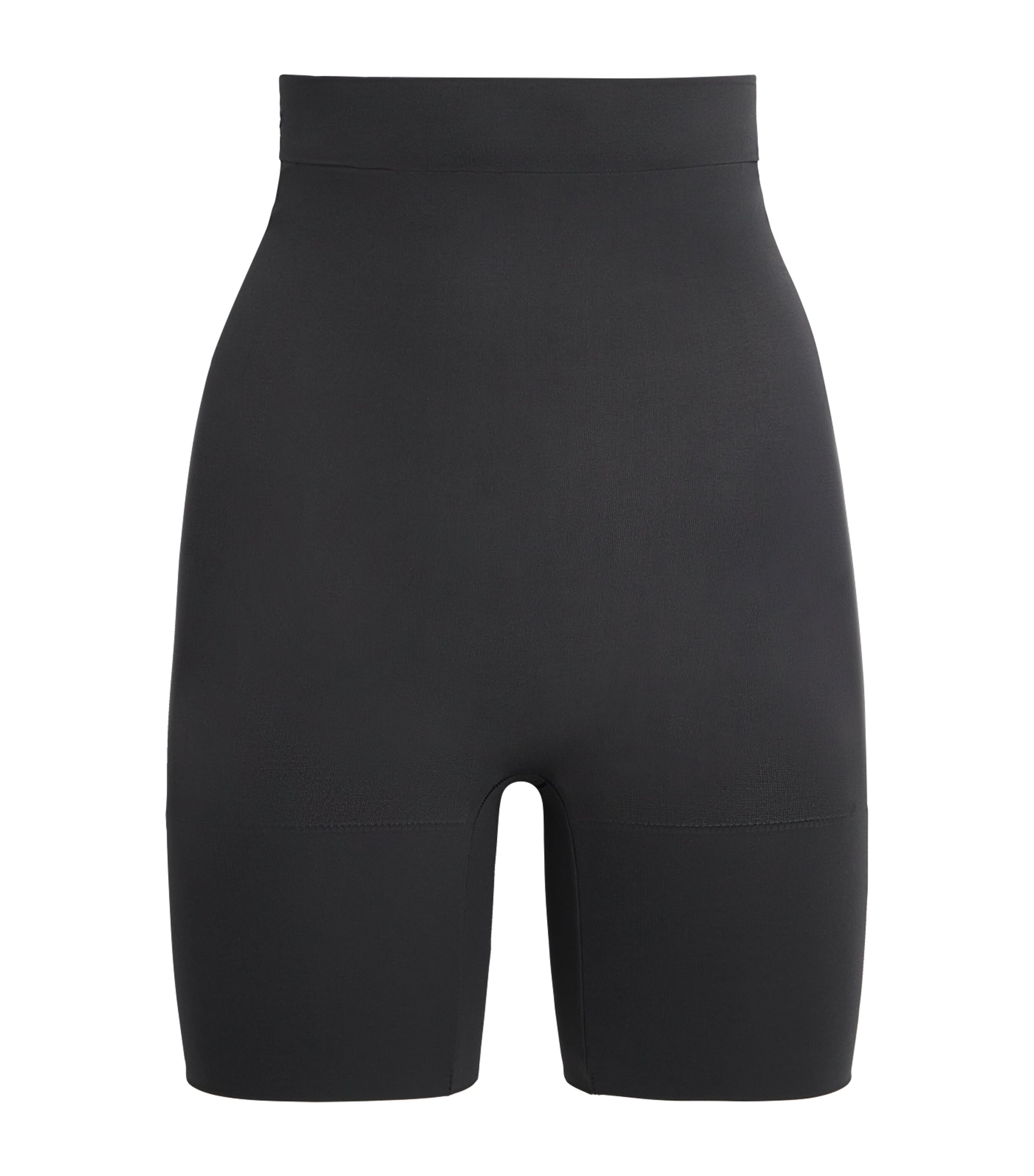 Skims Womens Seamless Sheer Mid-Thigh Shorts Onyx