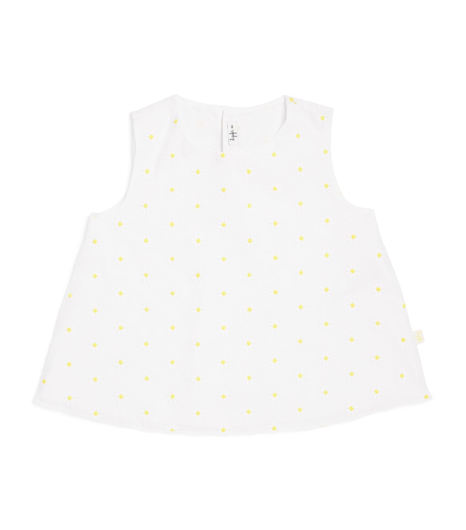 Embroidered Daisy Top (3-12 Years)