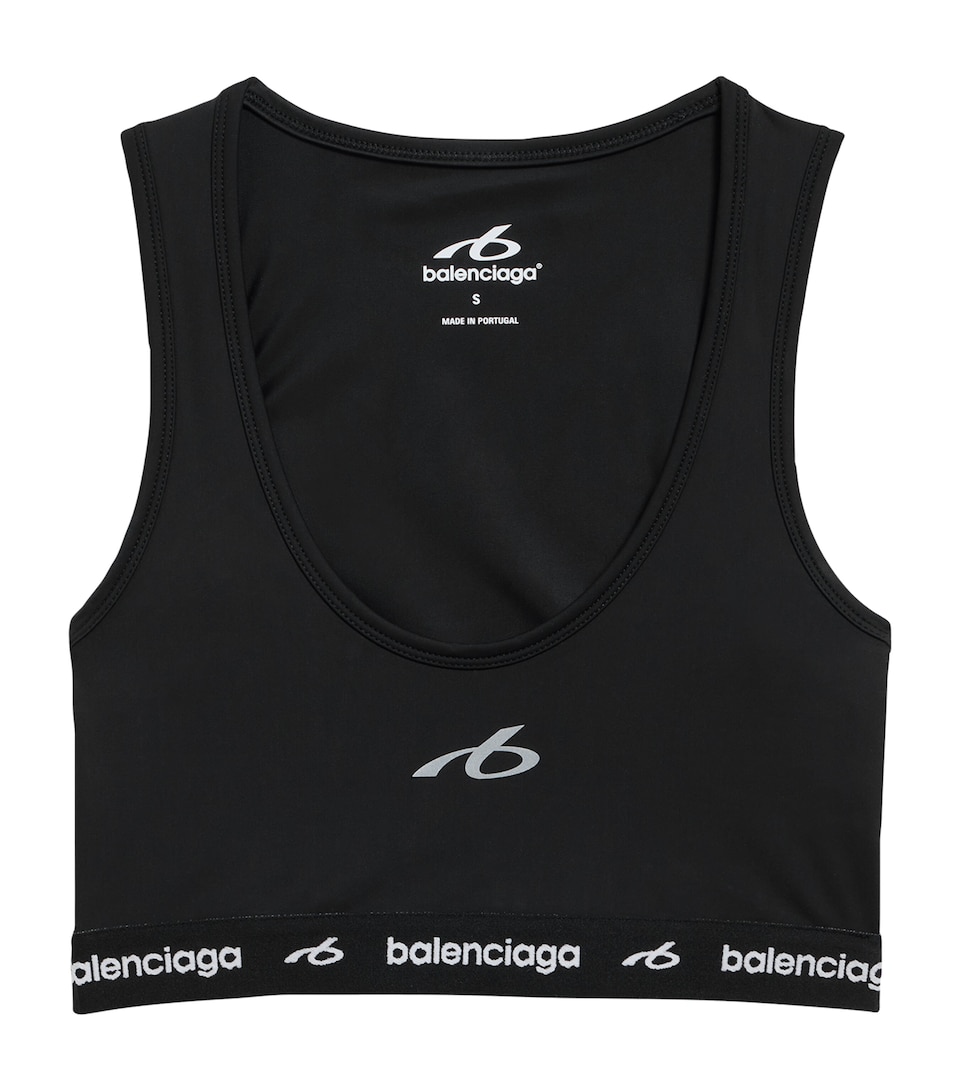 Balenciaga Womens Technical Logo Bra