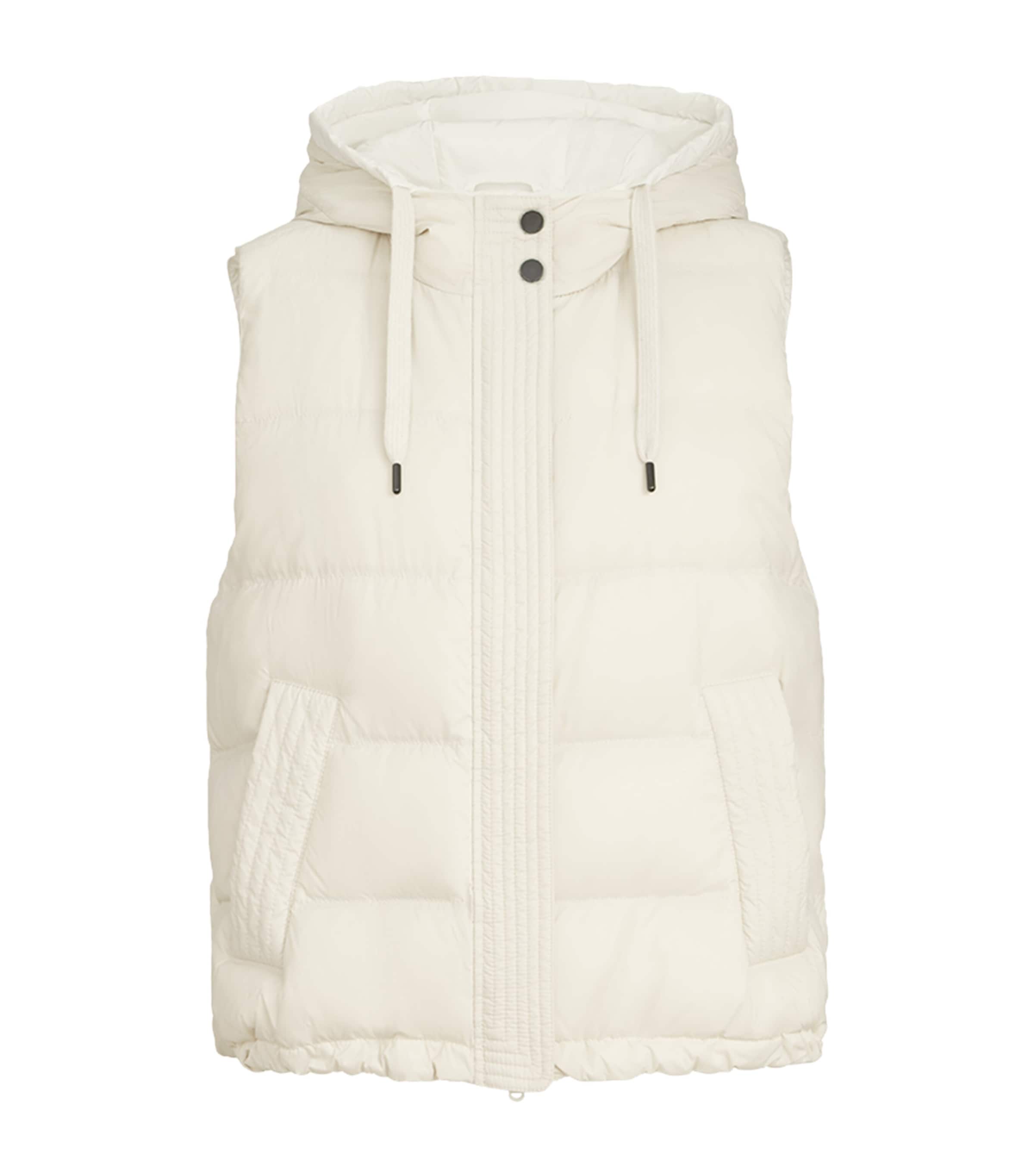 Brunello Cucinelli Womens Hooded Down Gilet