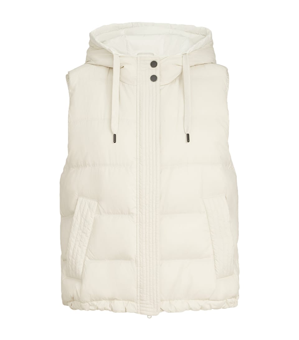 Brunello Cucinelli Womens Hooded Down Gilet