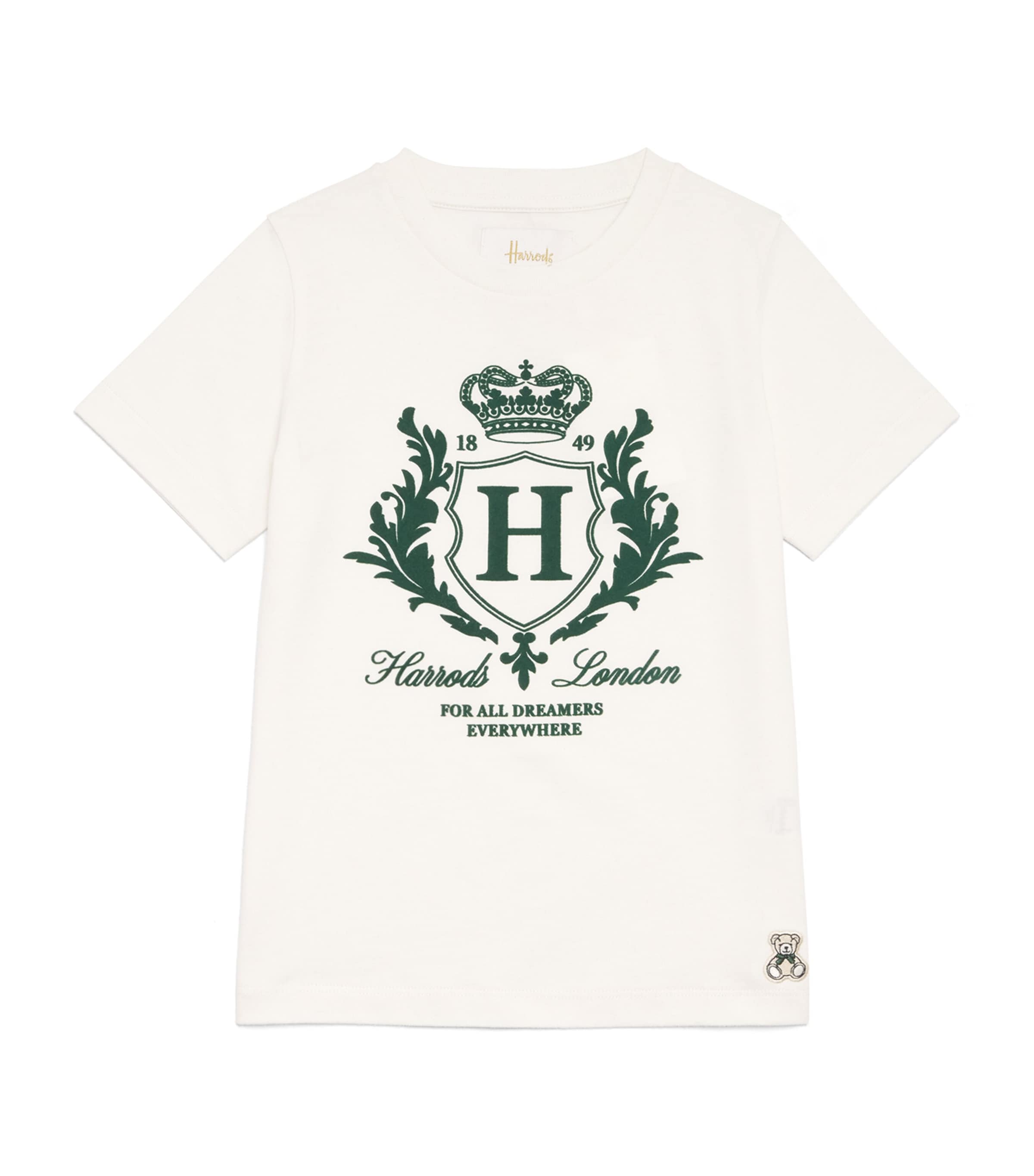 Harrods Cotton Logo T-Shirt (2-8 Years) Ivory