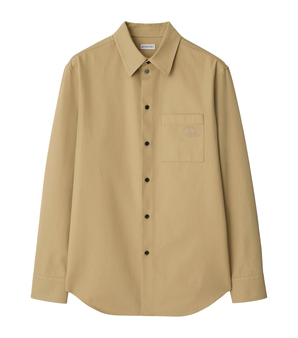 Cotton Gabardine Relaxed Overshirt