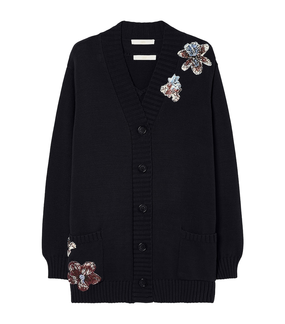 Marina Rinaldi Womens Cotton Knitted Top & Cardigan Set Midnightblue