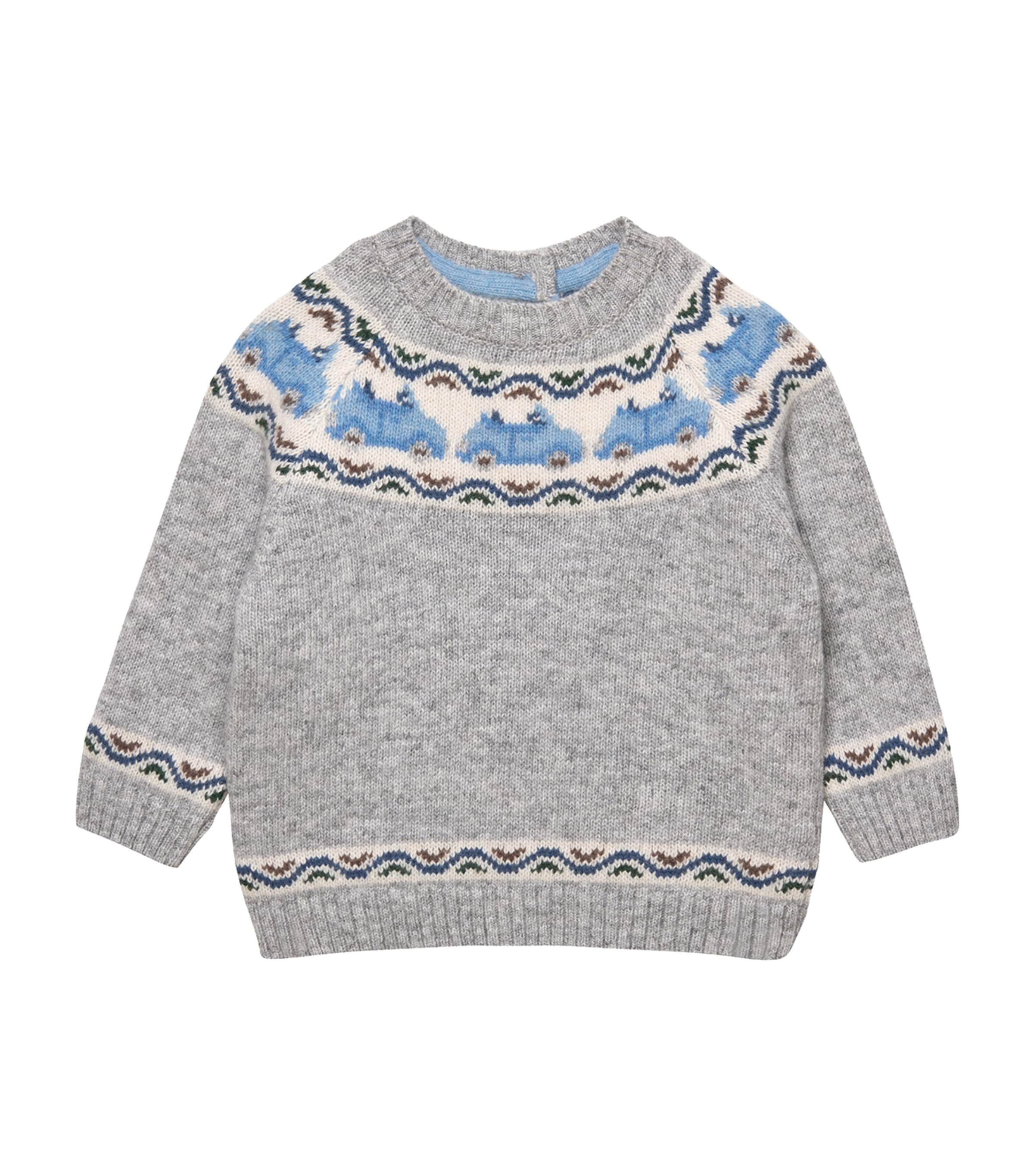 Benji Car Fair Isle Sweater (3-24 Months)