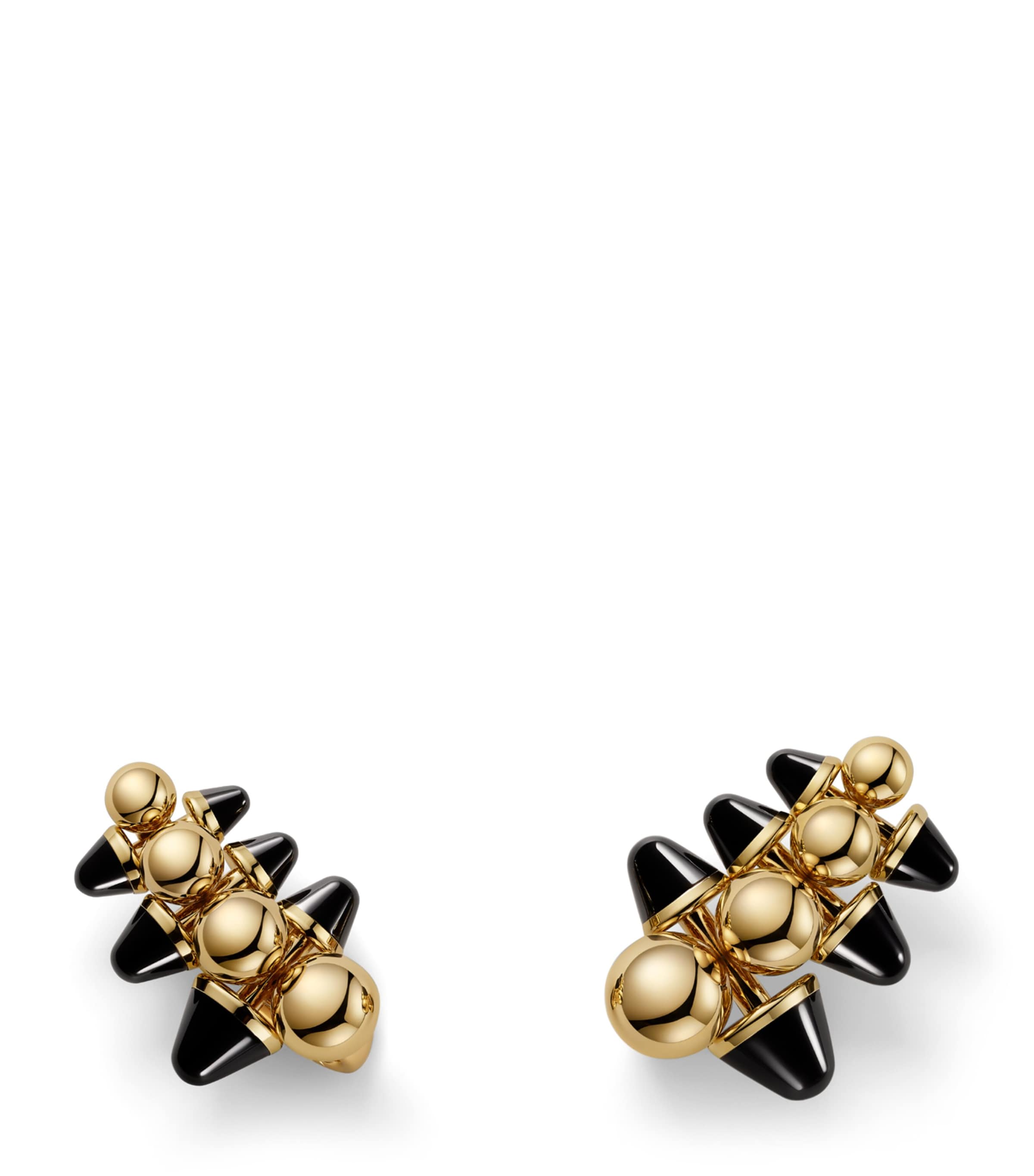 Cartier Yellow Gold and Onyx Clash Earrings Yellow Gold