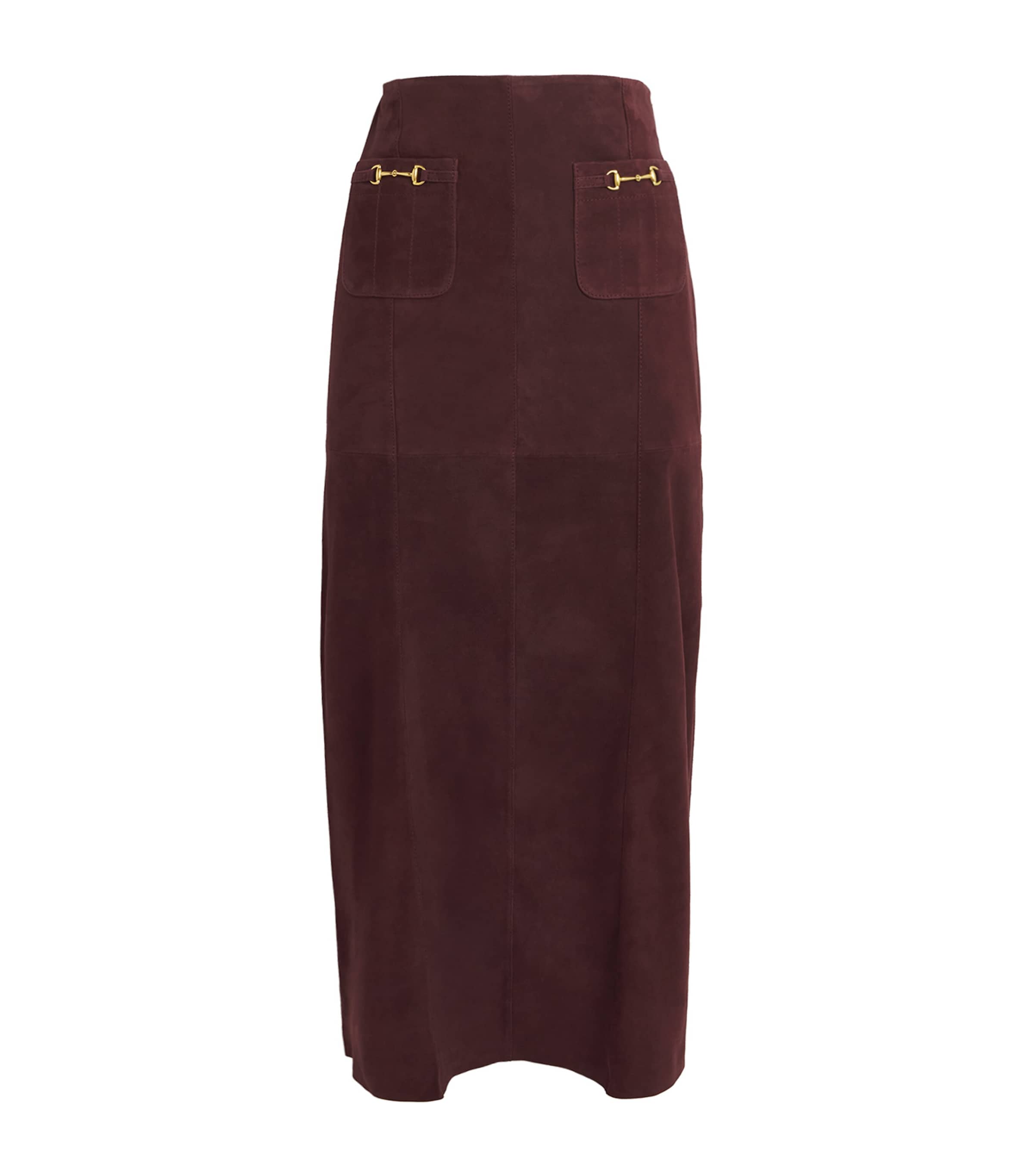 Suede Edwina Midi Skirt