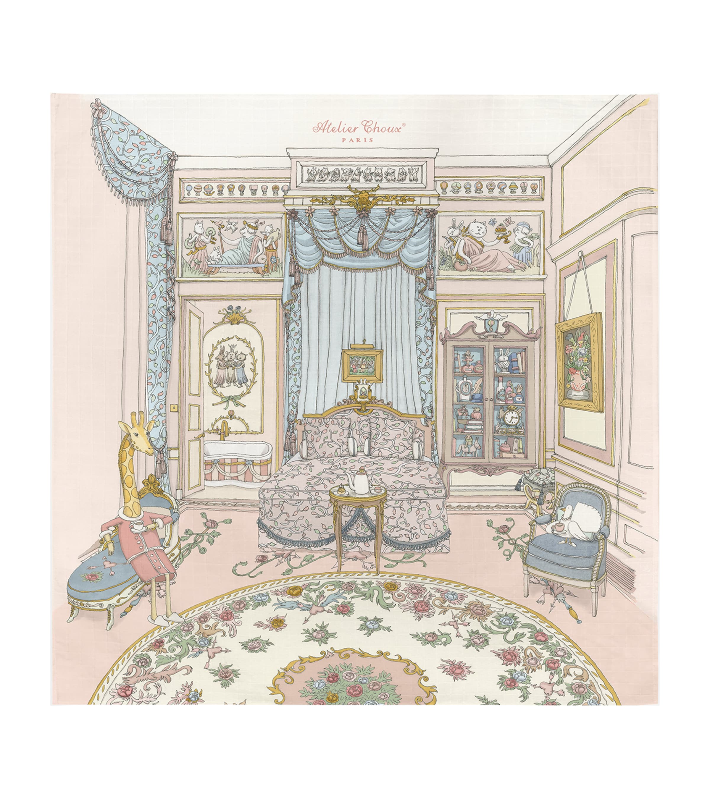 Atelier Choux Cotton French Bedroom Swaddle