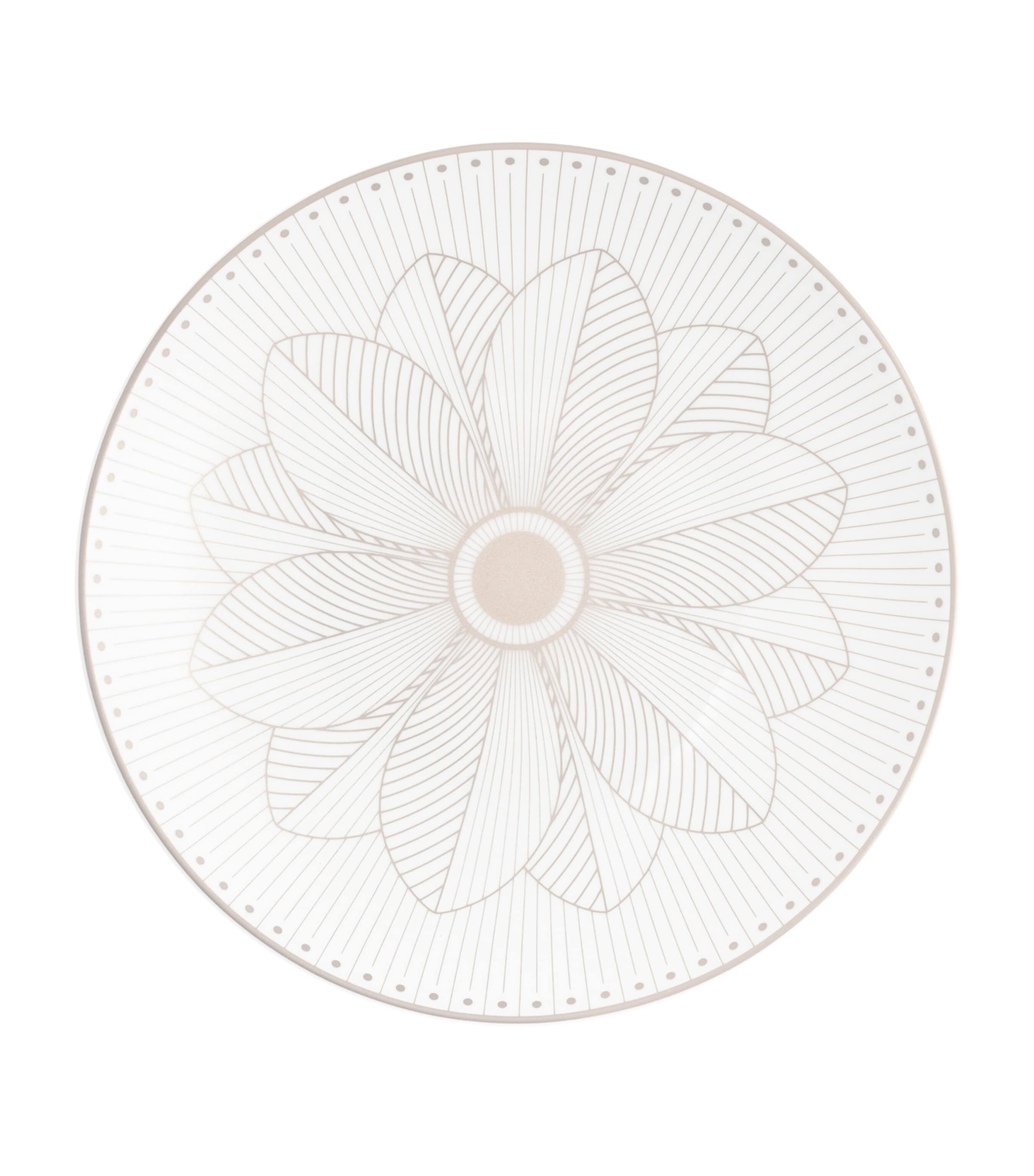 Christofle Porcelain Malmaison Platinum Impériale Bread Plate (16cm) Silver