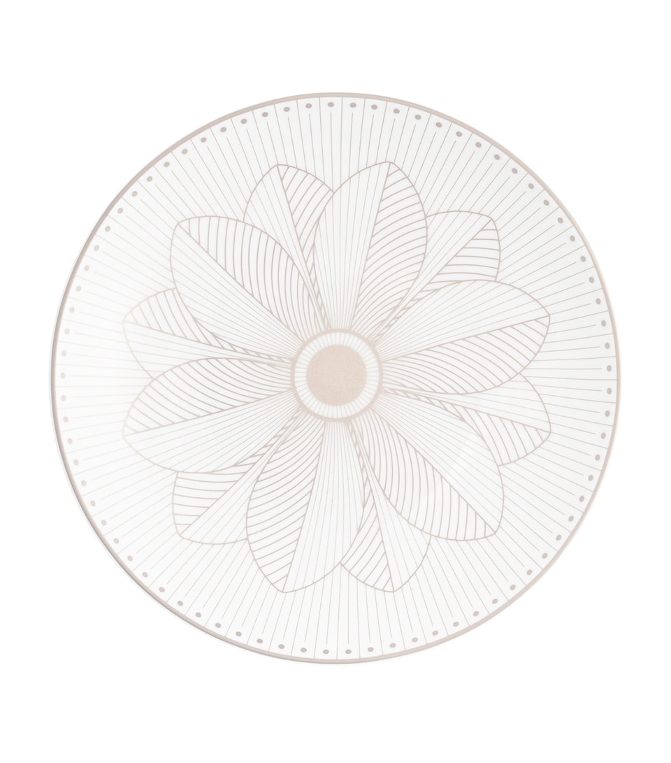 Christofle Porcelain Malmaison Platinum Impériale Bread Plate (16cm) Silver