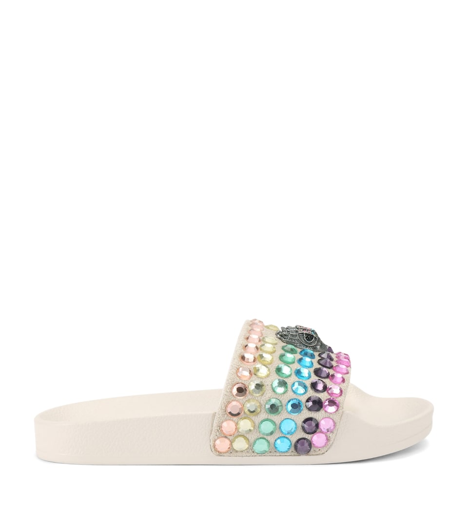 Kurt Geiger London Mini Meena Eagle Slides Bone/comb