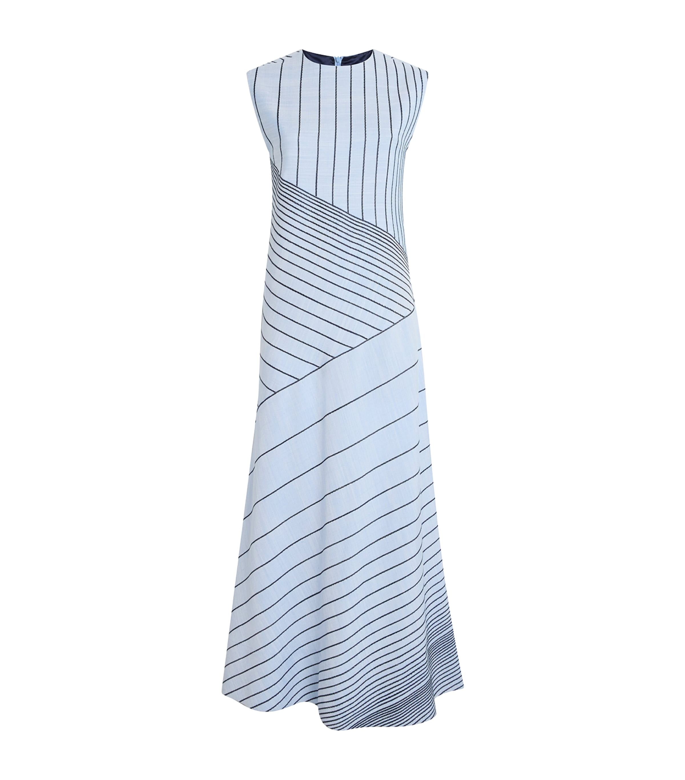 Embroidered Striped Maryse Maxi Dress