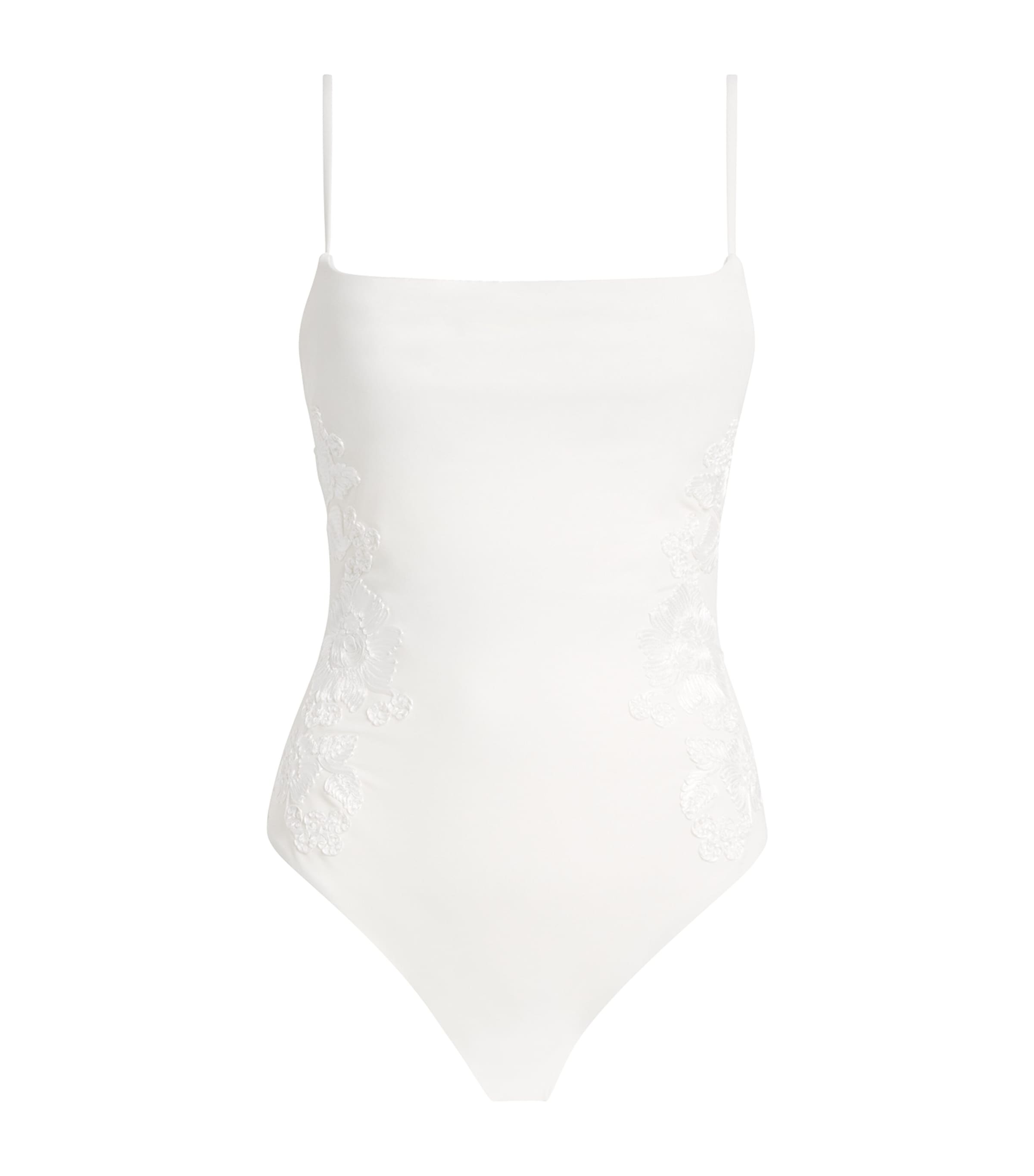 Embroidered Juniper Swimsuit
