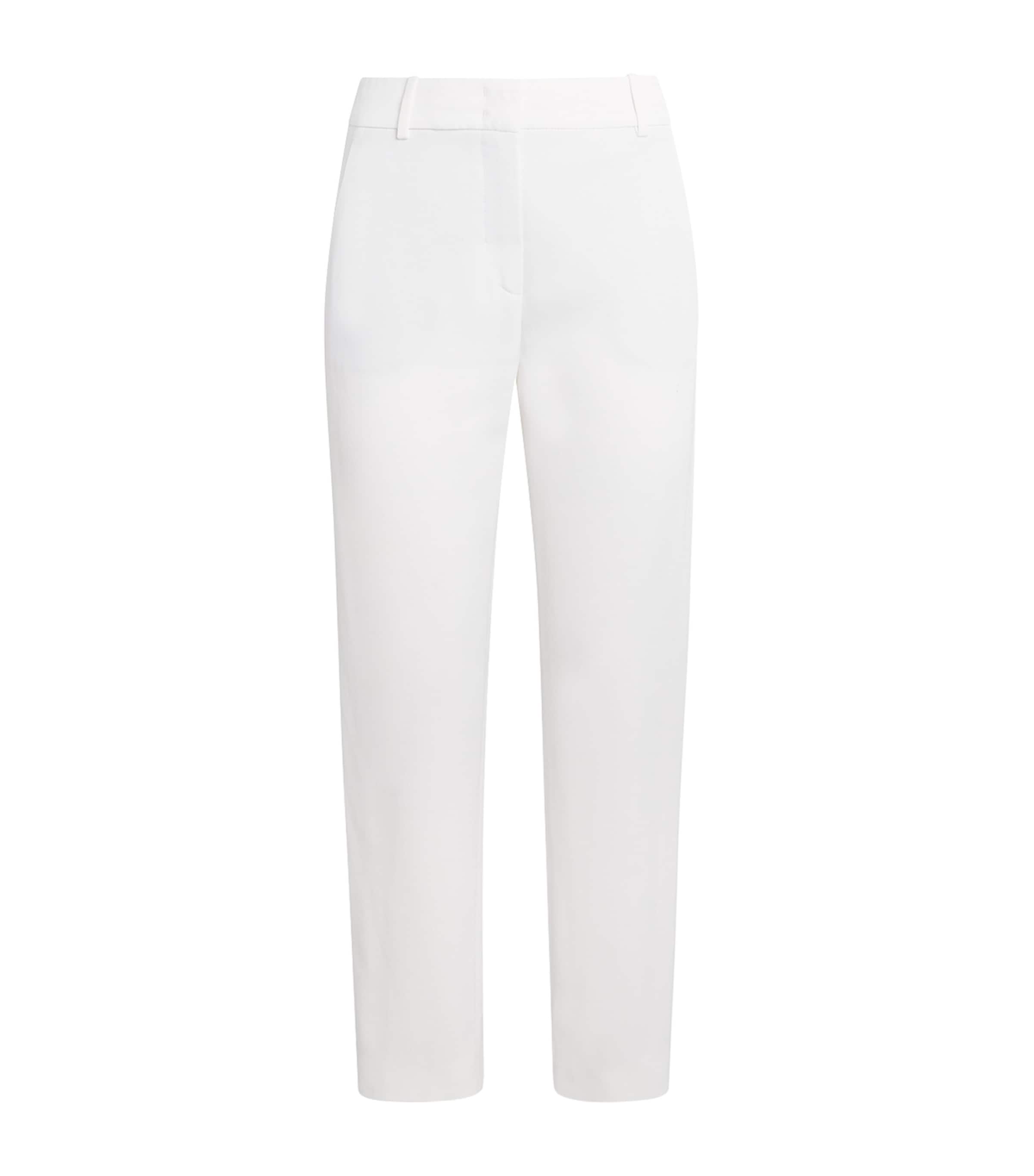 Eleventy Womens Wool-Blend New York Trousers Bianco