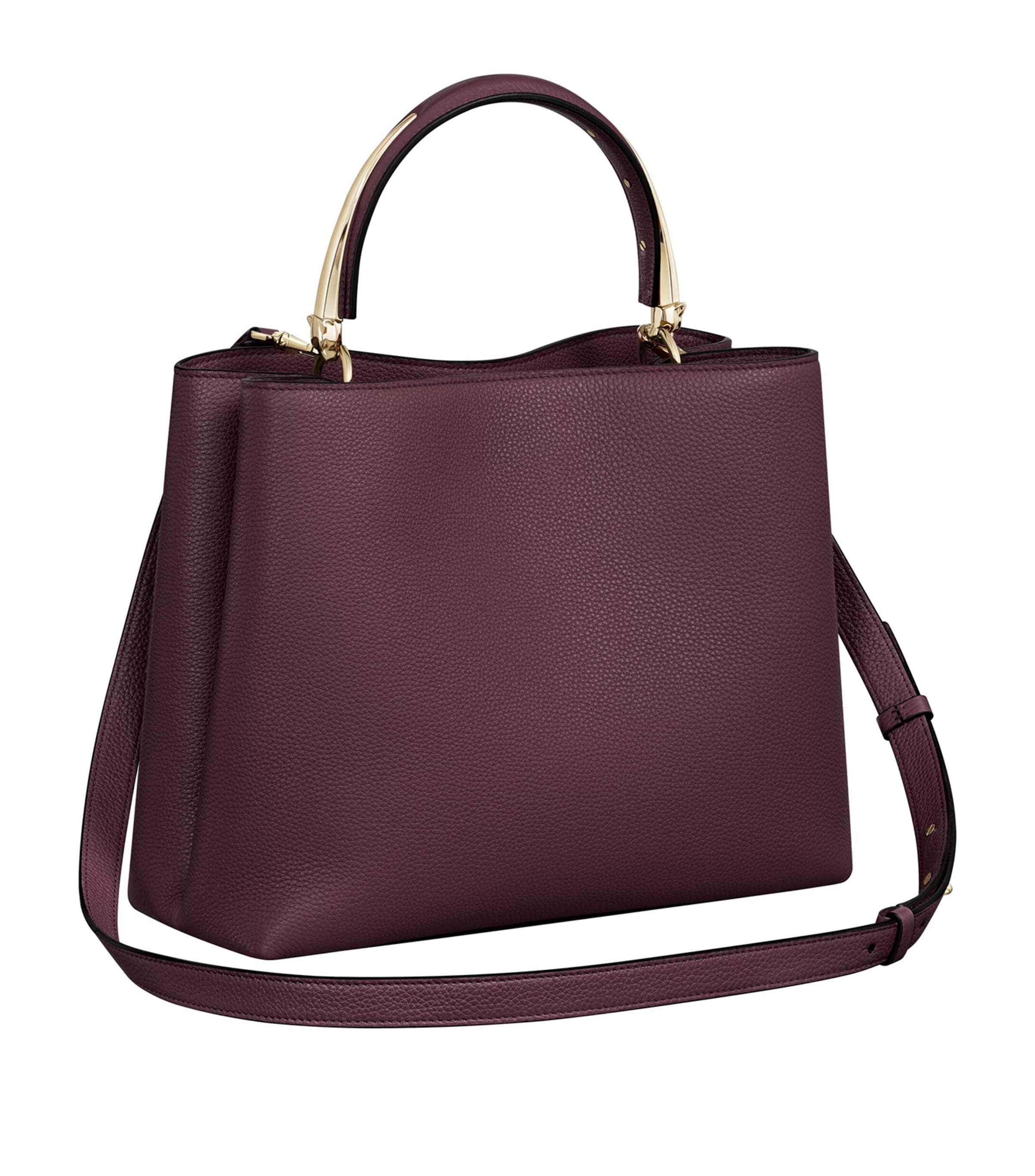 Medium Calfskin Panthère de Cartier Top-Handle Bag