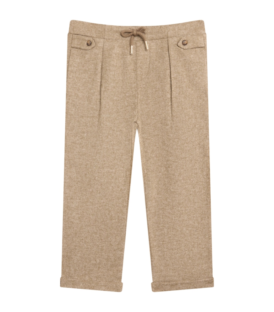 Flannel Drawstring Trousers (2-14 Years)