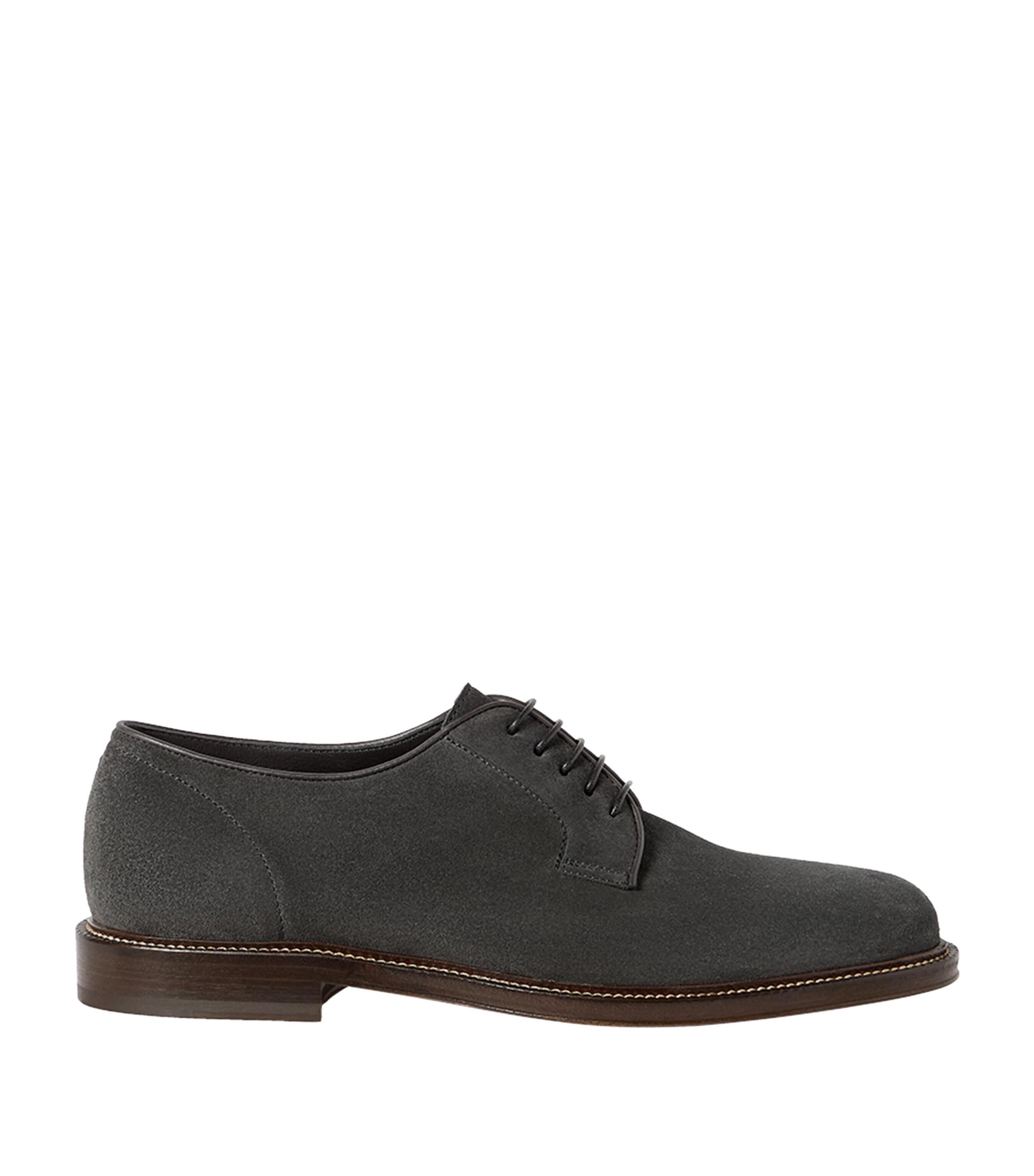 Brunello Cucinelli Suede Derby Shoes