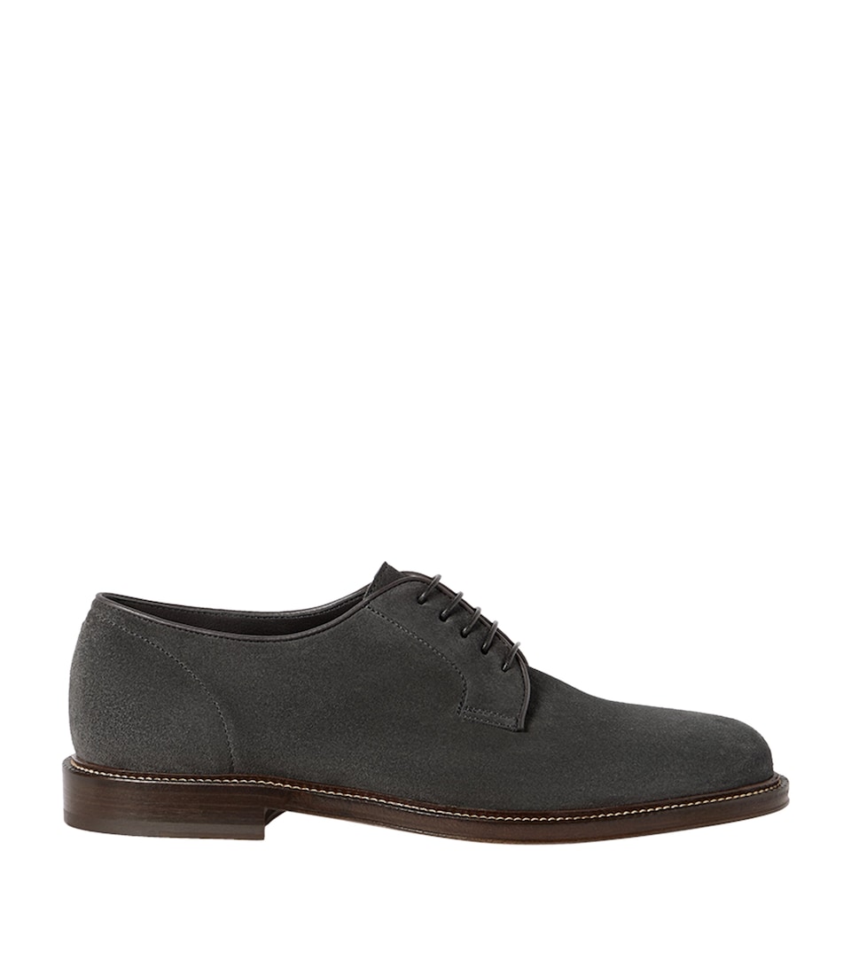 Brunello Cucinelli Suede Derby Shoes