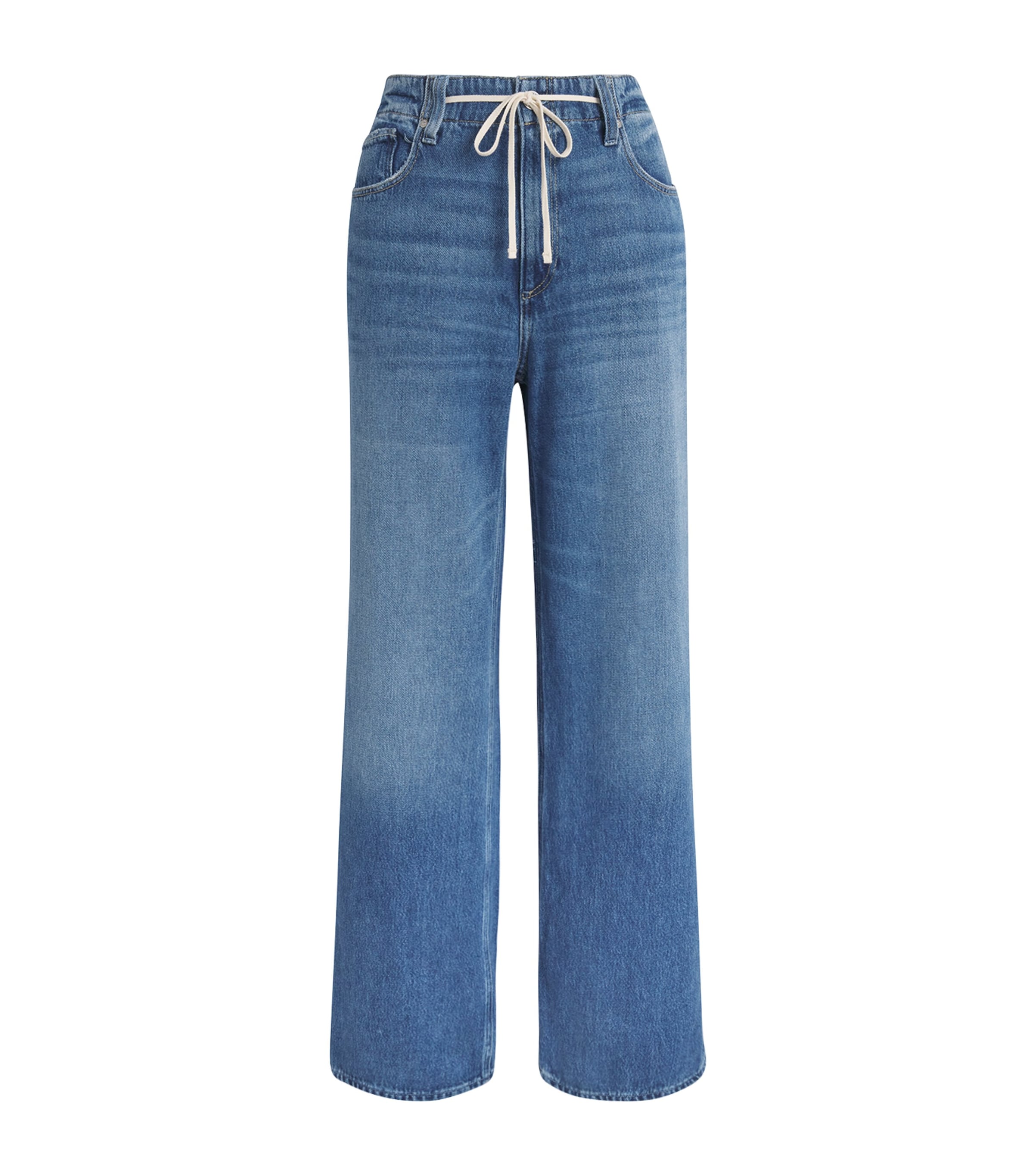 PAIGE Womens Zoey Wide-Leg Jeans Serenite