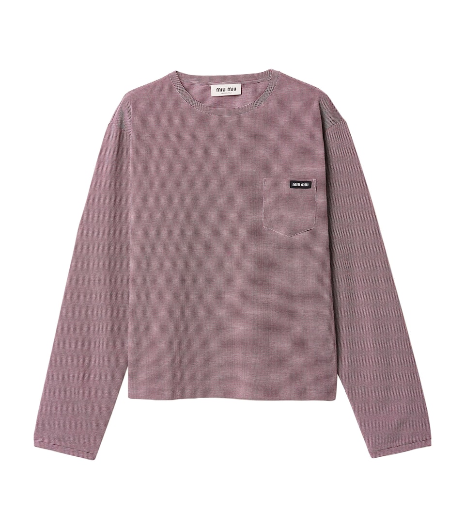 Cotton Jacquard T-Shirt