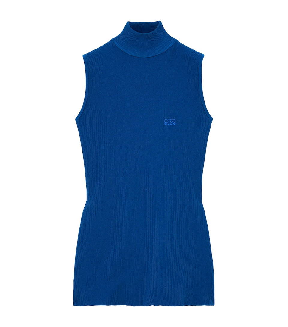 Sleeveless Rollneck Top