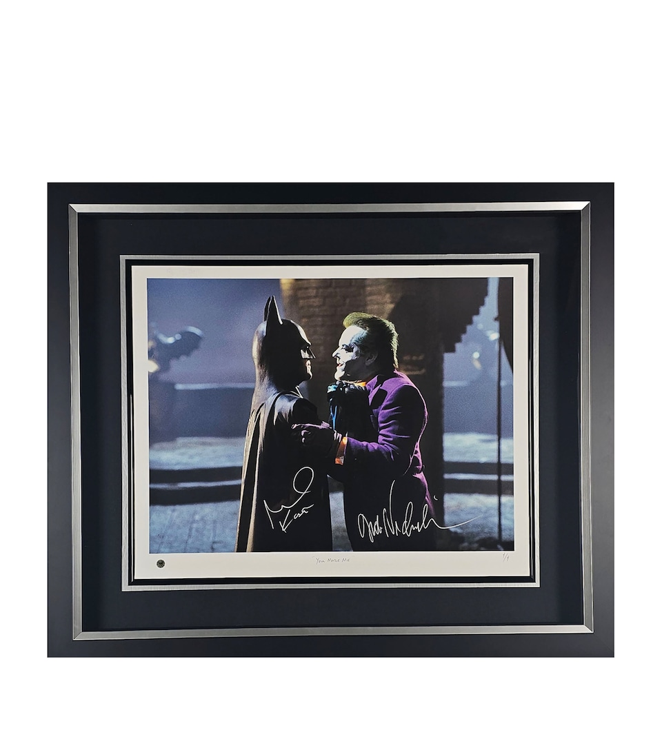 Leipzig Galleries Batman Michael Keaton and Jack Nicholson Signed Limited Edition Display
