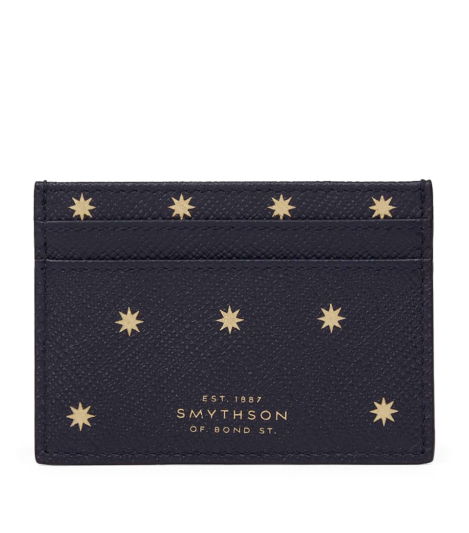 Panama Leather Stars Card Holder