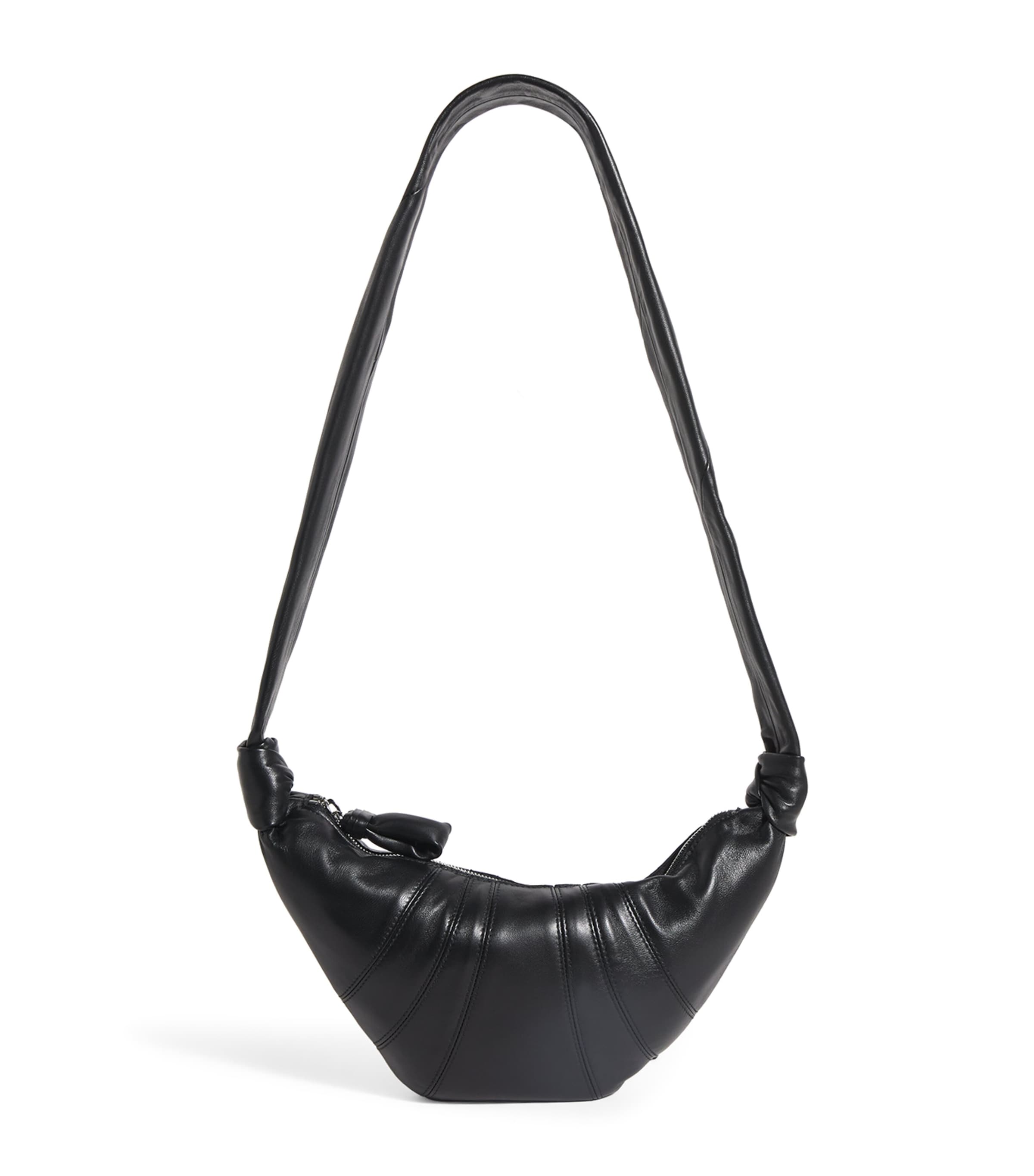 Small Nappa Leather Croissant Cross-Body Bag